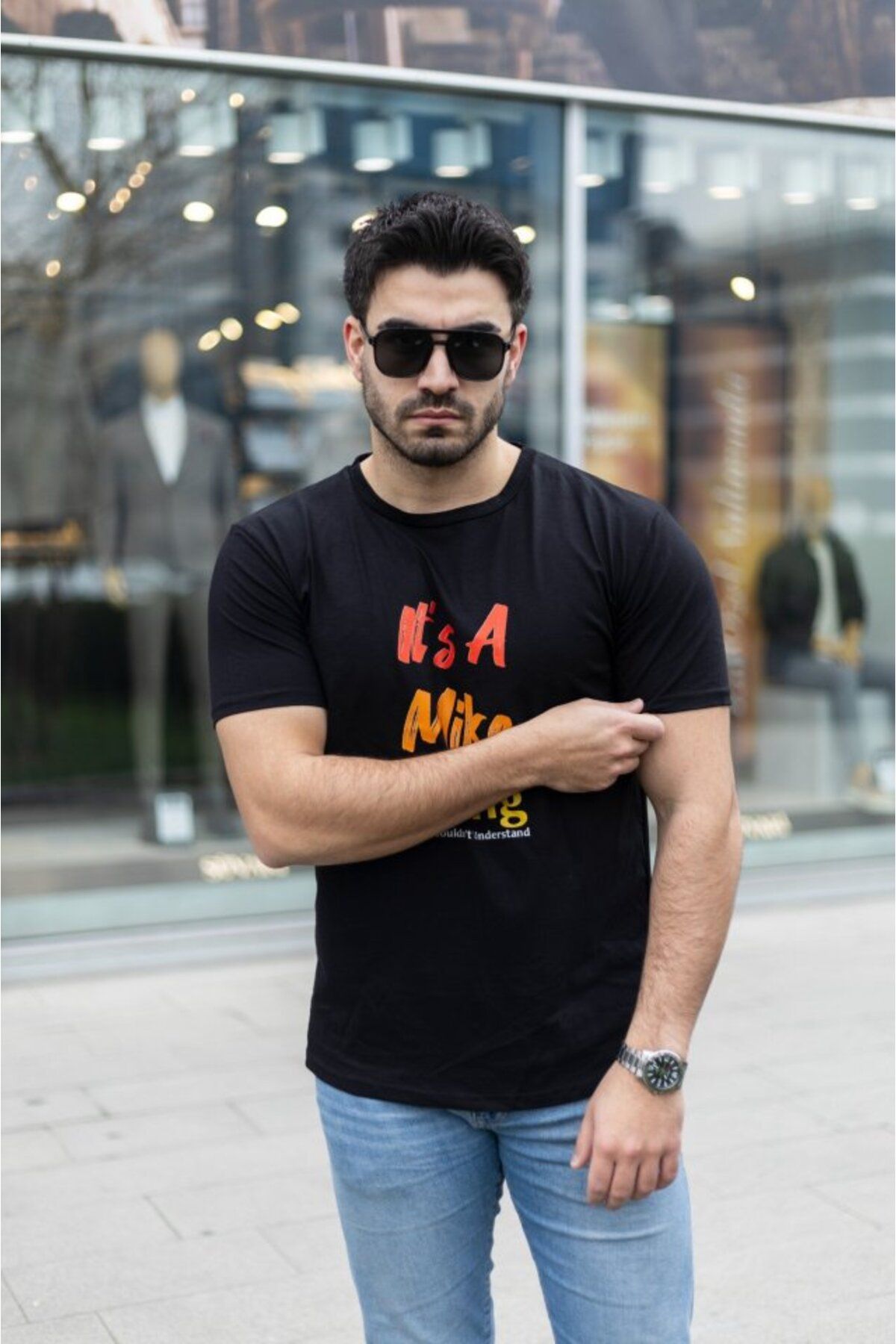 Albayrak Erkek It Is A Mike Thing Baskılı Erkek T-shirt