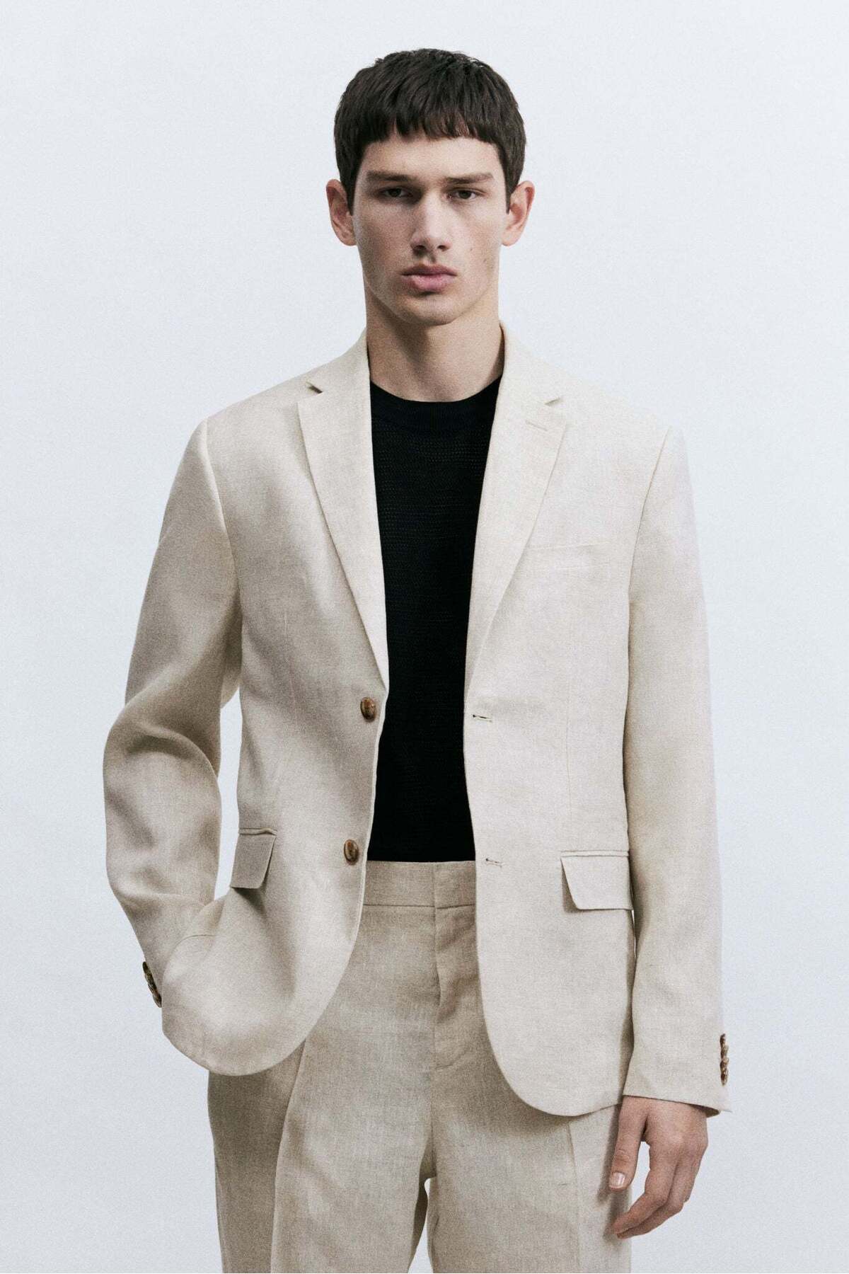 H&M-Slim Fit Linen Jacket 3