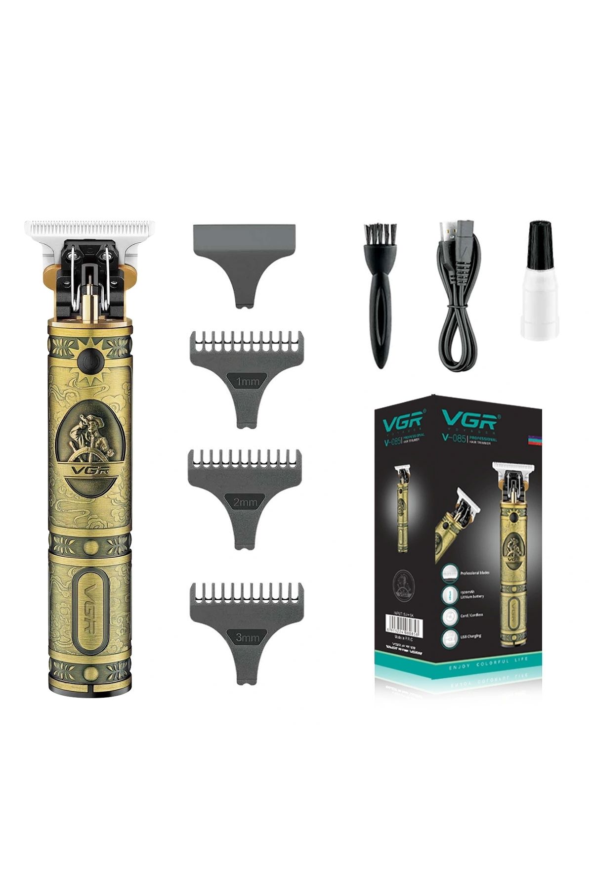 shopwave T-bıçak Komple Vücut Kılı Tıraş Saç Ense Sakal Çizim Lazer Epilasyon Öncesi Tıraş Makinesi (5047)