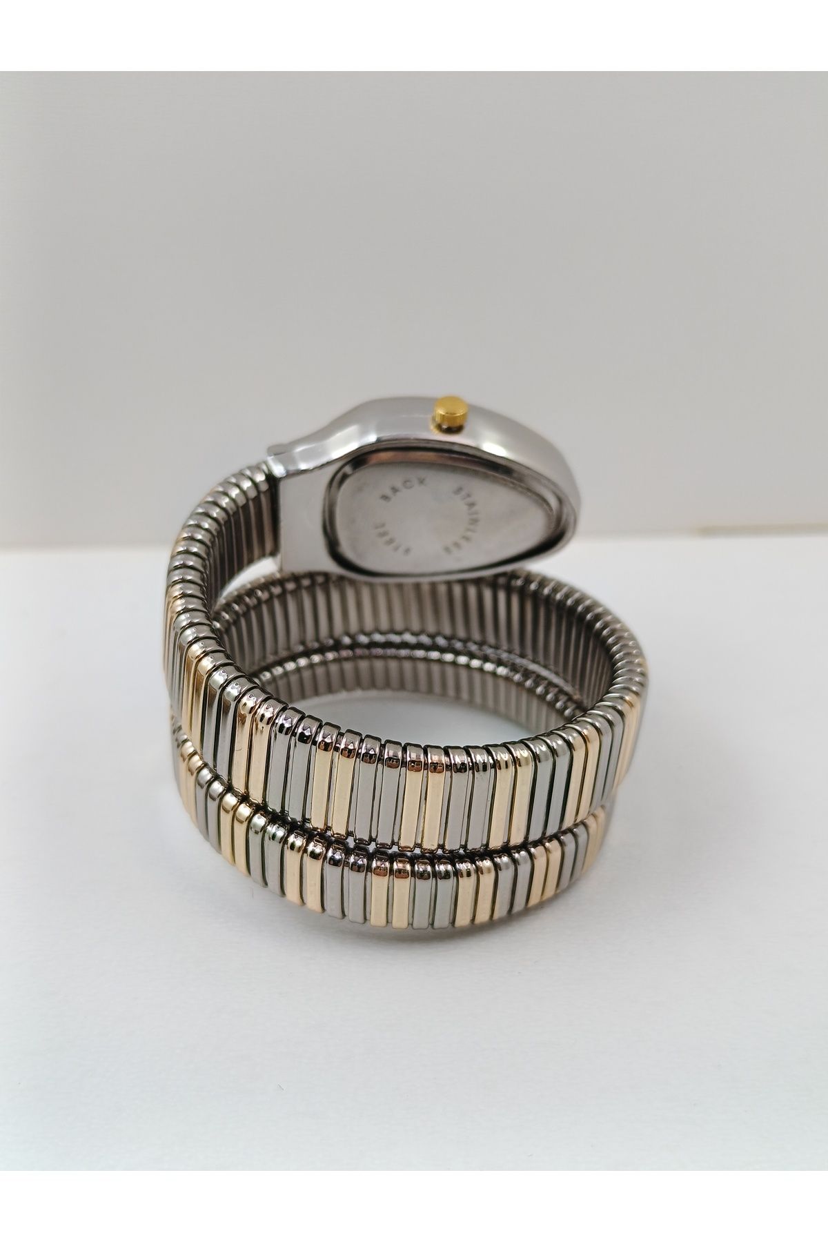 Crrju-Snake Model, Wrap Watch, Women's Wristwatch Gold-Silver Color 3