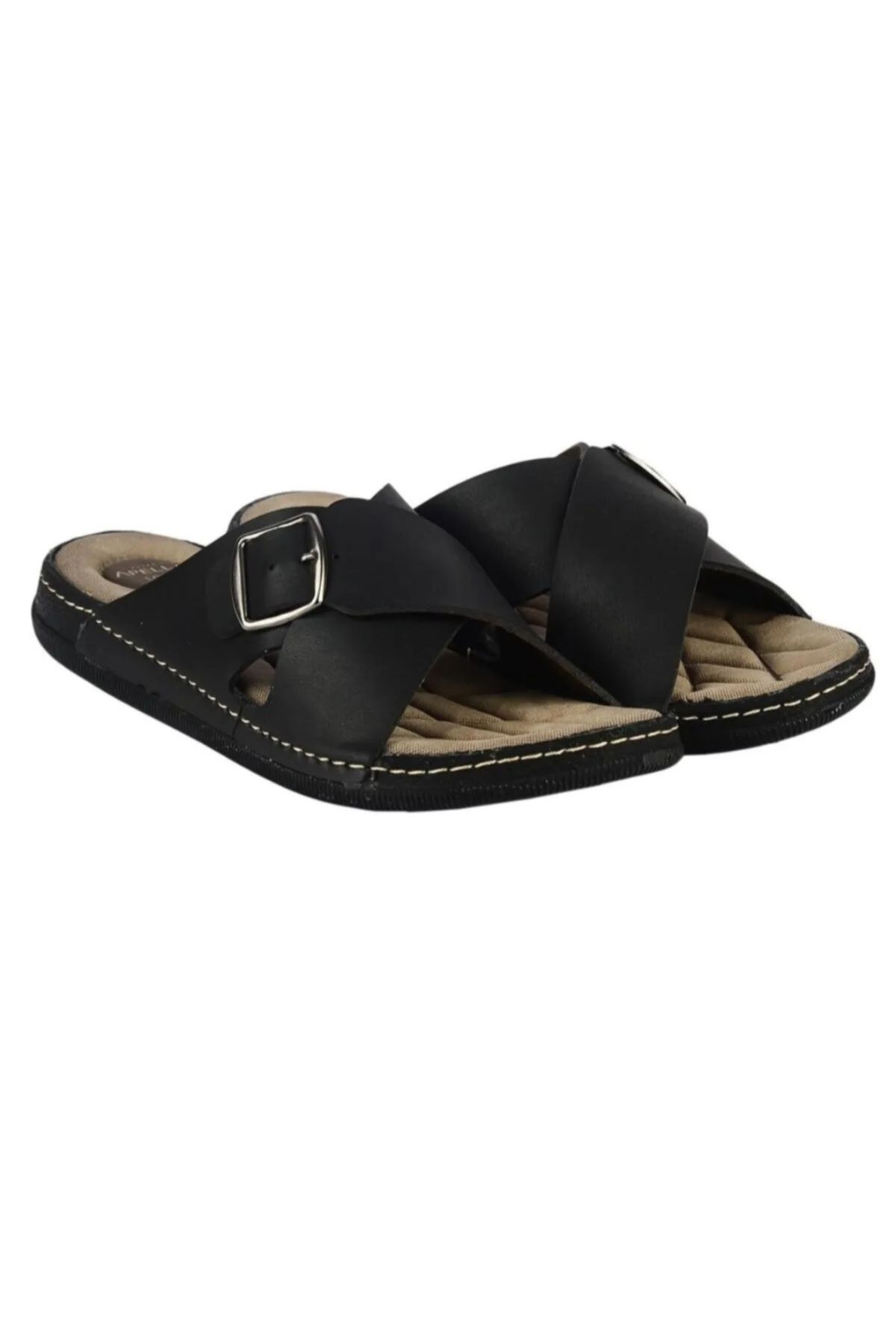 Apella-Men's Orthopedic Soft Sole Heel Spur Supported Slippers 2