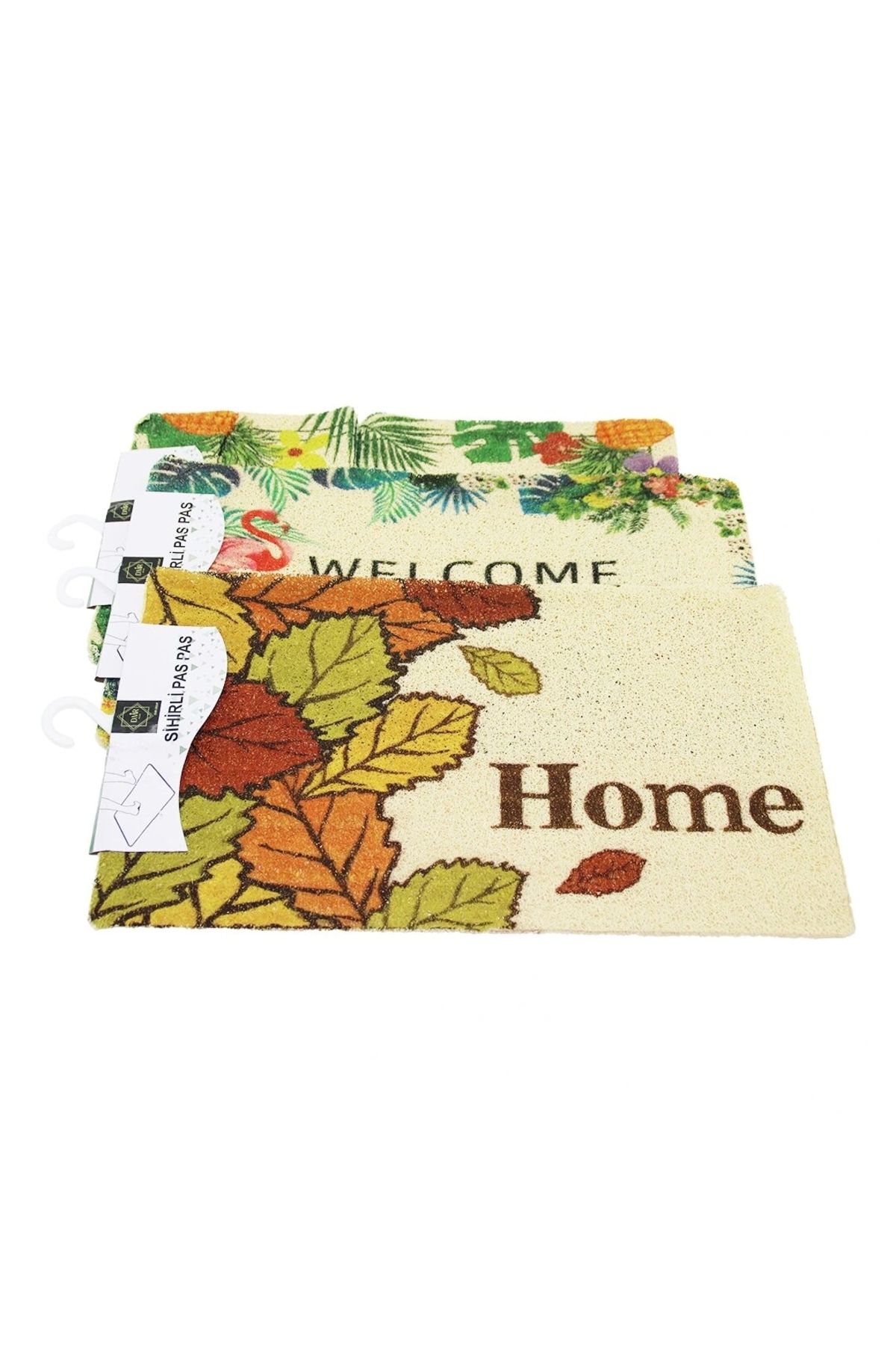 STOREMAX RESİMLİ - WELCOME HOME   37X57CM   KAUÇUK PLASTİK  KAPI PASPASI (5047)