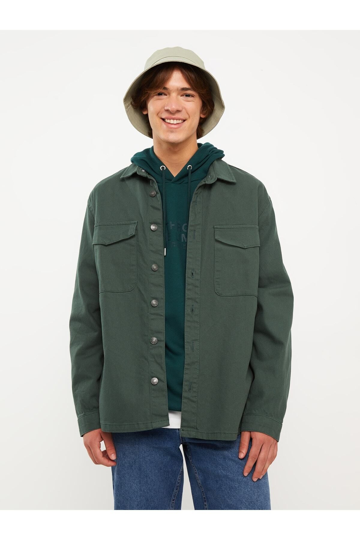 LC Waikiki-Herren-Jeanshemd – bequeme Passform, lange Ärmel 3