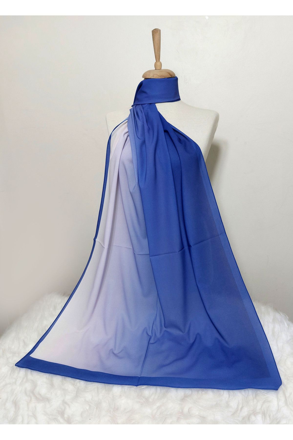 REMOMODA-Italian Chiffon Shawl Gradient Model You Can Use Both Sides, High Quality 2