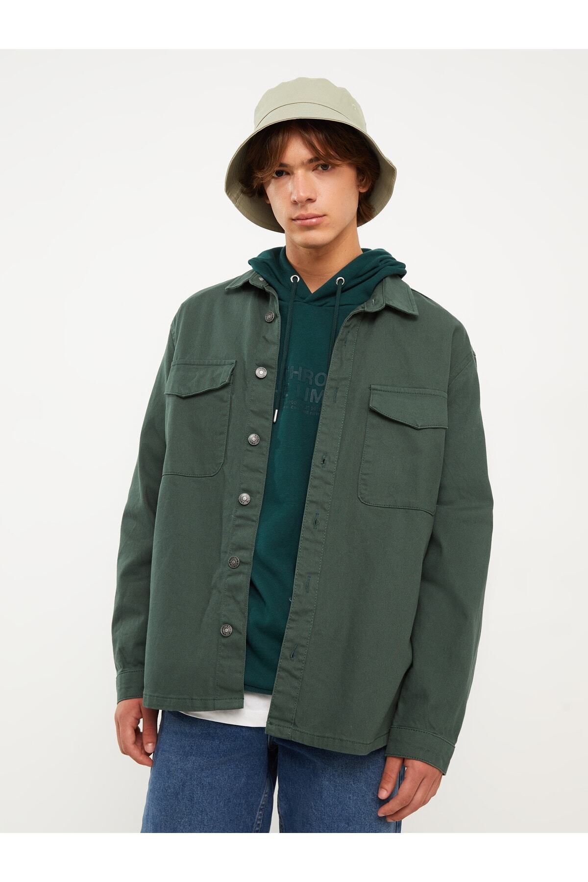 LC Waikiki-Herren-Jeanshemd – bequeme Passform, lange Ärmel 2