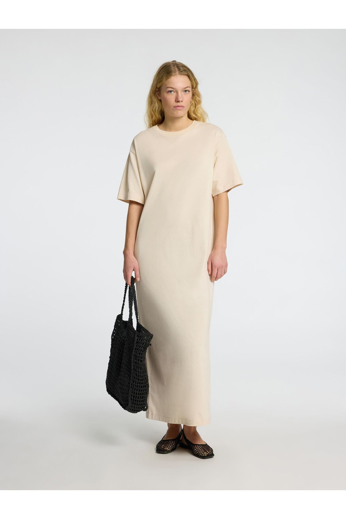 Selected Femme-Kleid mit kurzen Ärmeln Maxi 4