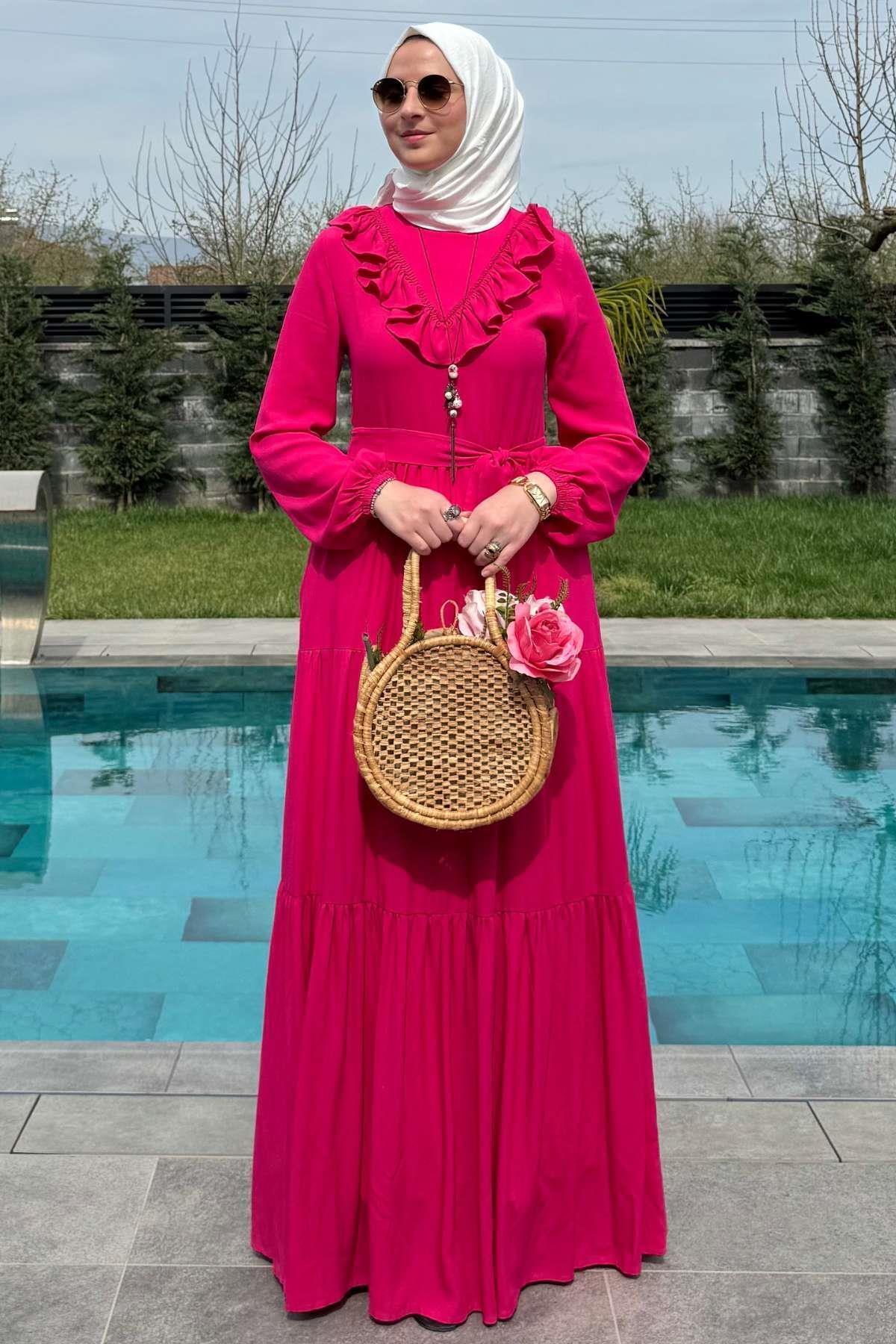 Rabia Şamlı-Pink Jale Dress 5