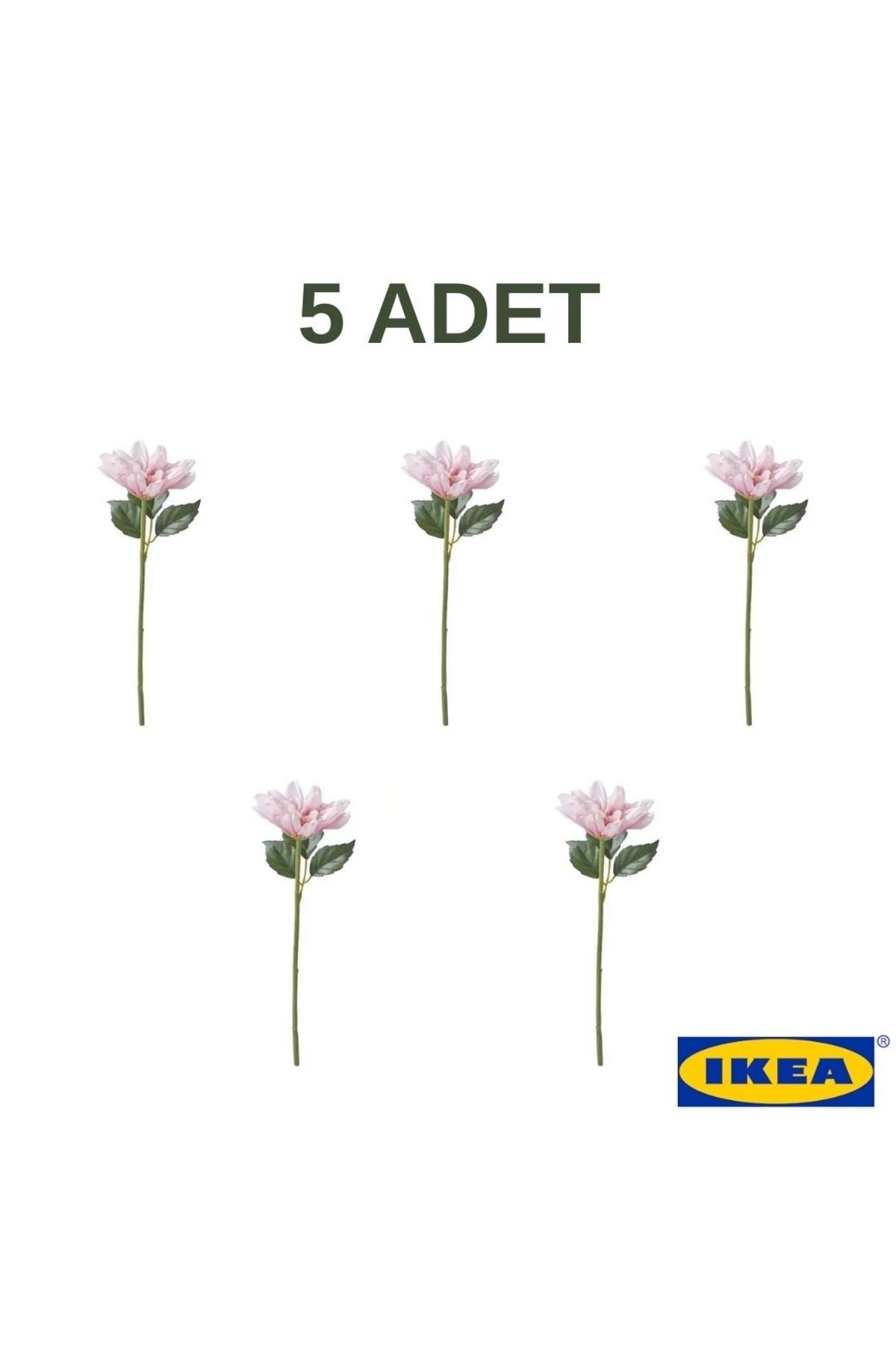 IKEA SMYCKA yapay çiçek,  pembe, 30 cm, Yıldız çiçeği, iç/dış mekan, yapay bitki, 5 ADET