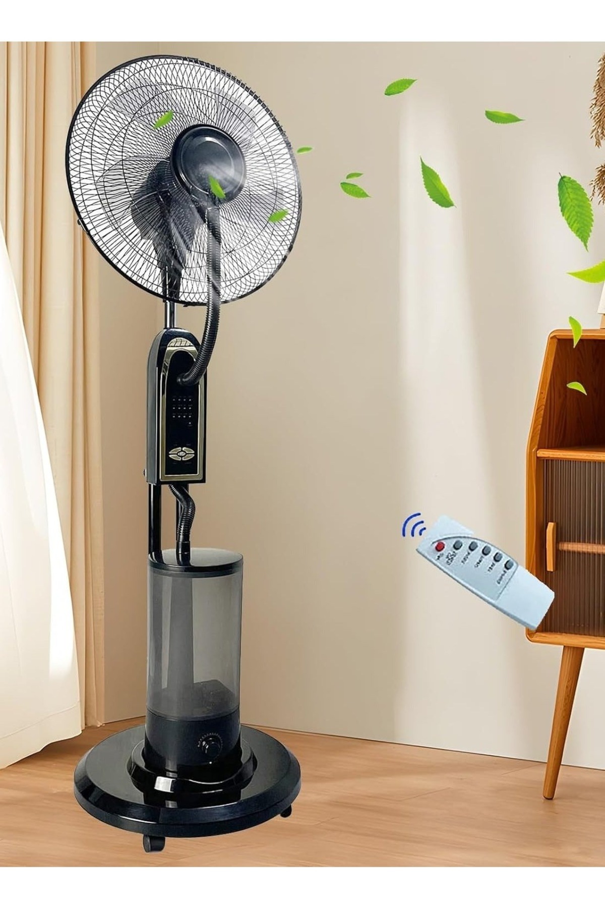 【FAN FAN】TODAYFUL Check Rough Gown Denx 16 inch mist fan with remote control for air cooling- DX2577