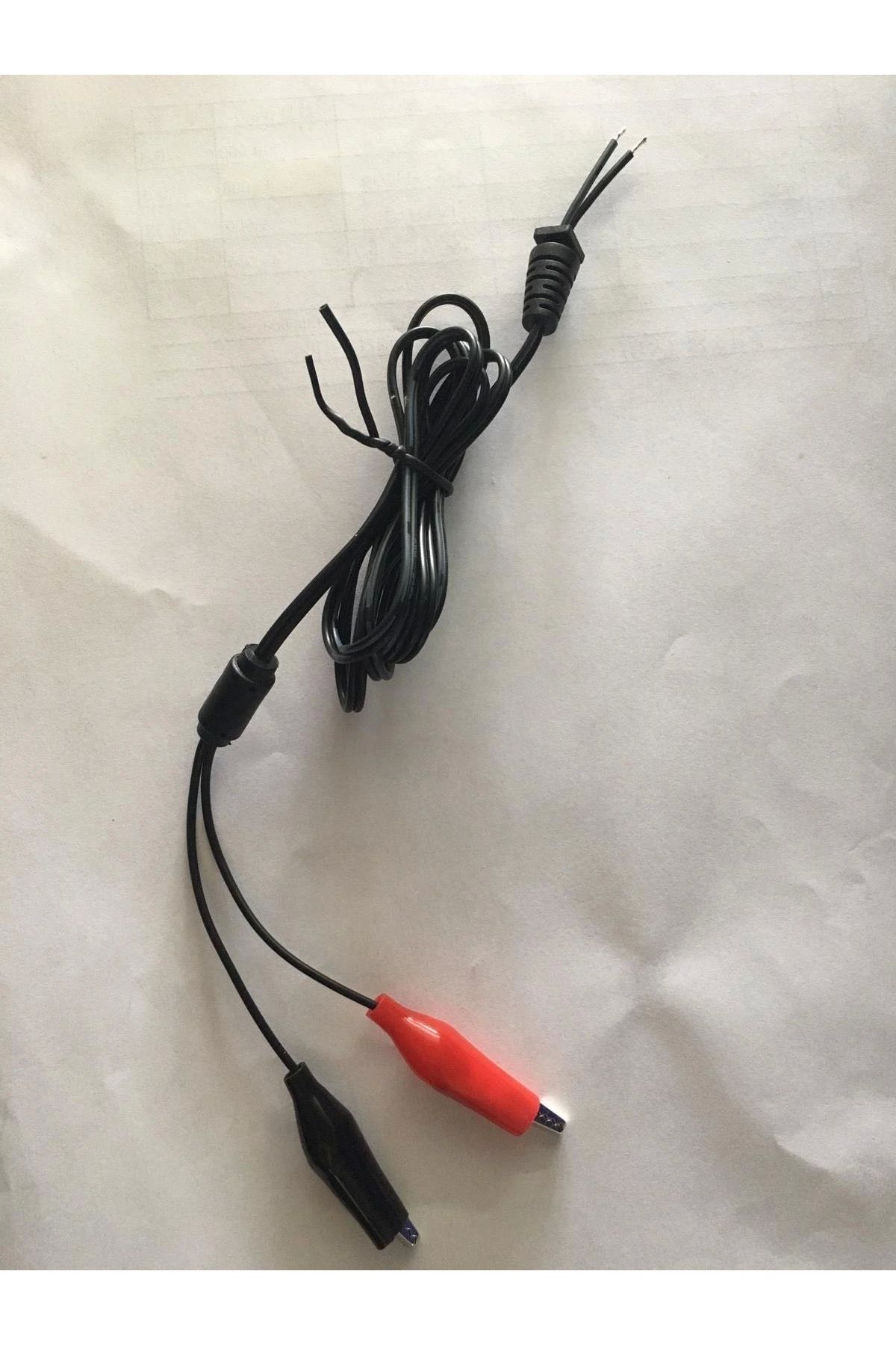 shopwave YERLİ ÜRETİM 1.2 METRE KROKODİL UÇLU YEDEK ADAPTÖR KABLOSU (5047)