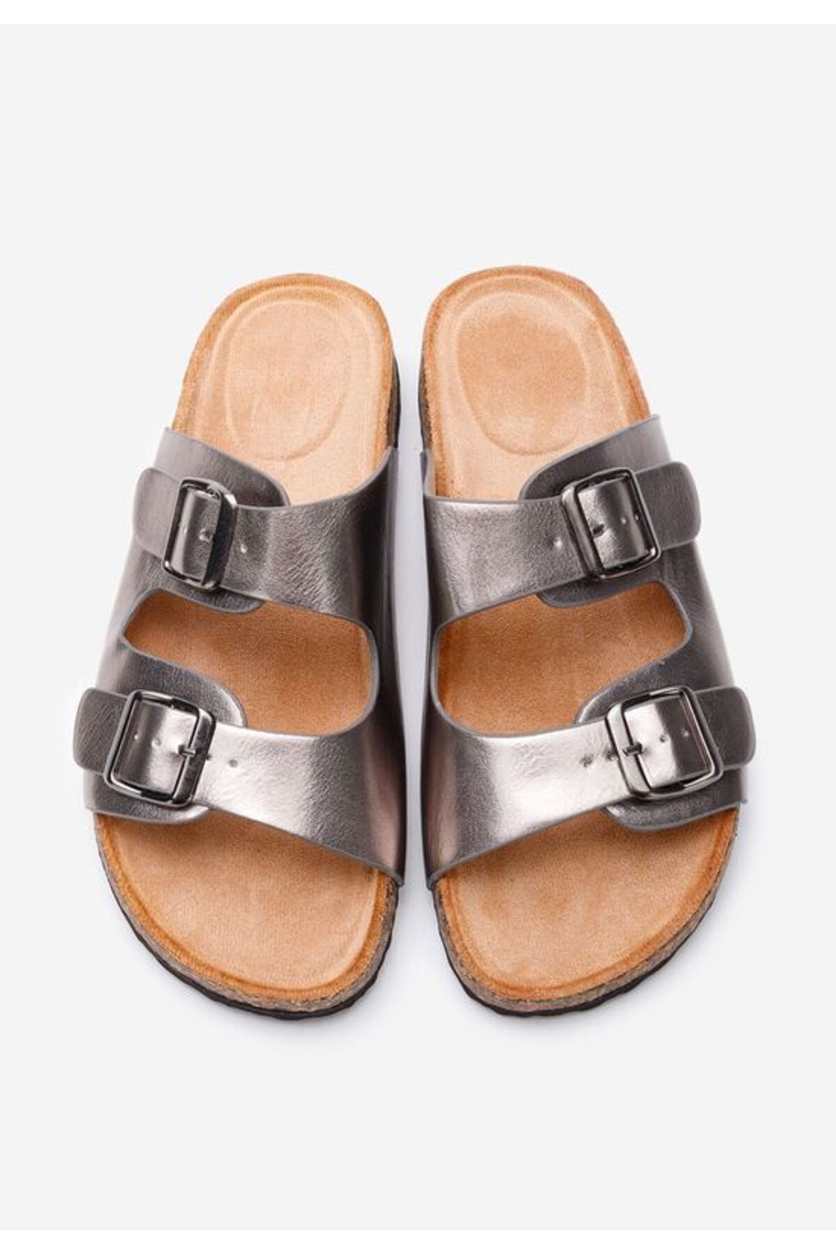 B T Shoes-Papuci cu talpa inalta Evet V2 gri 6