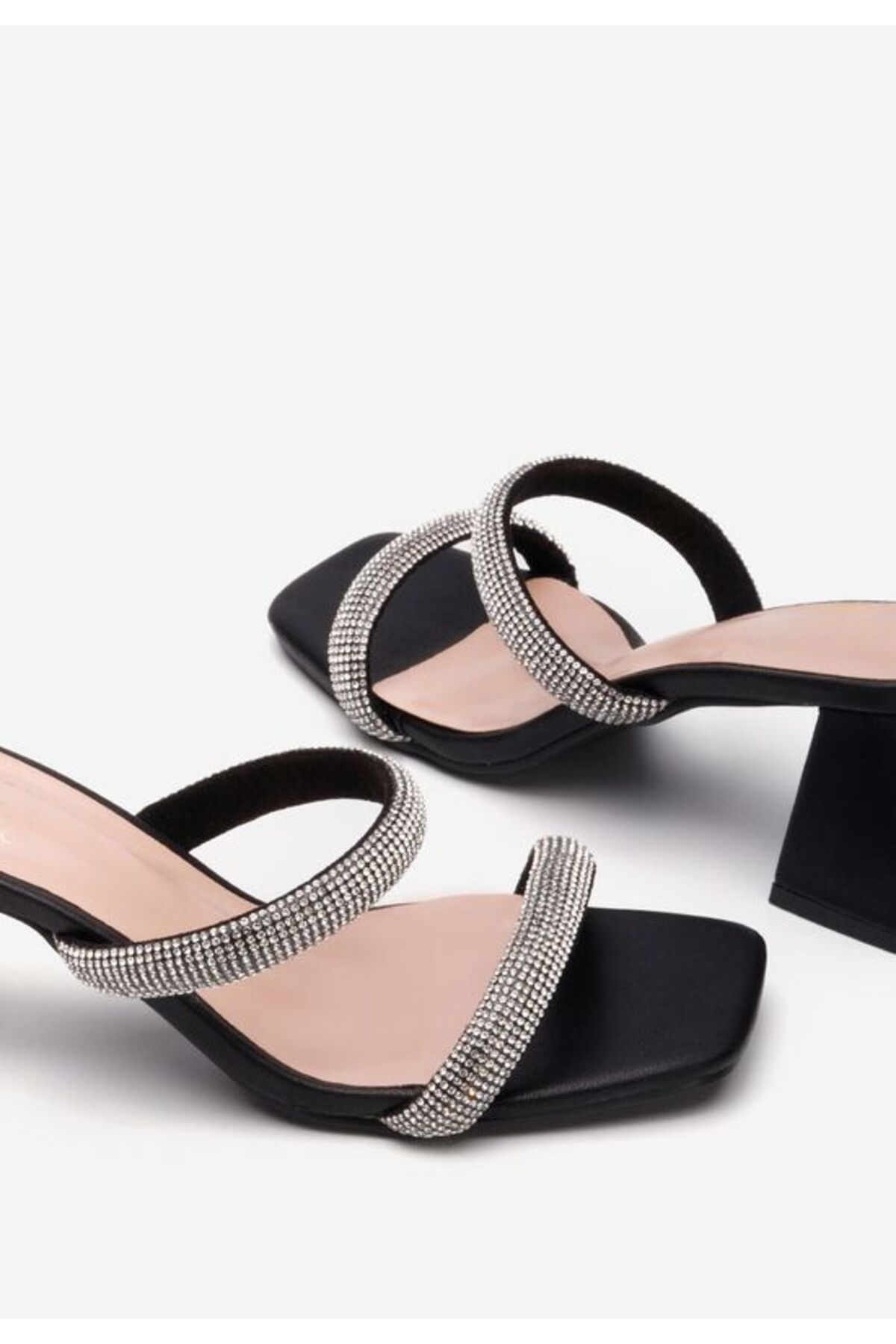 B T Shoes-Inaya black heeled slippers 5