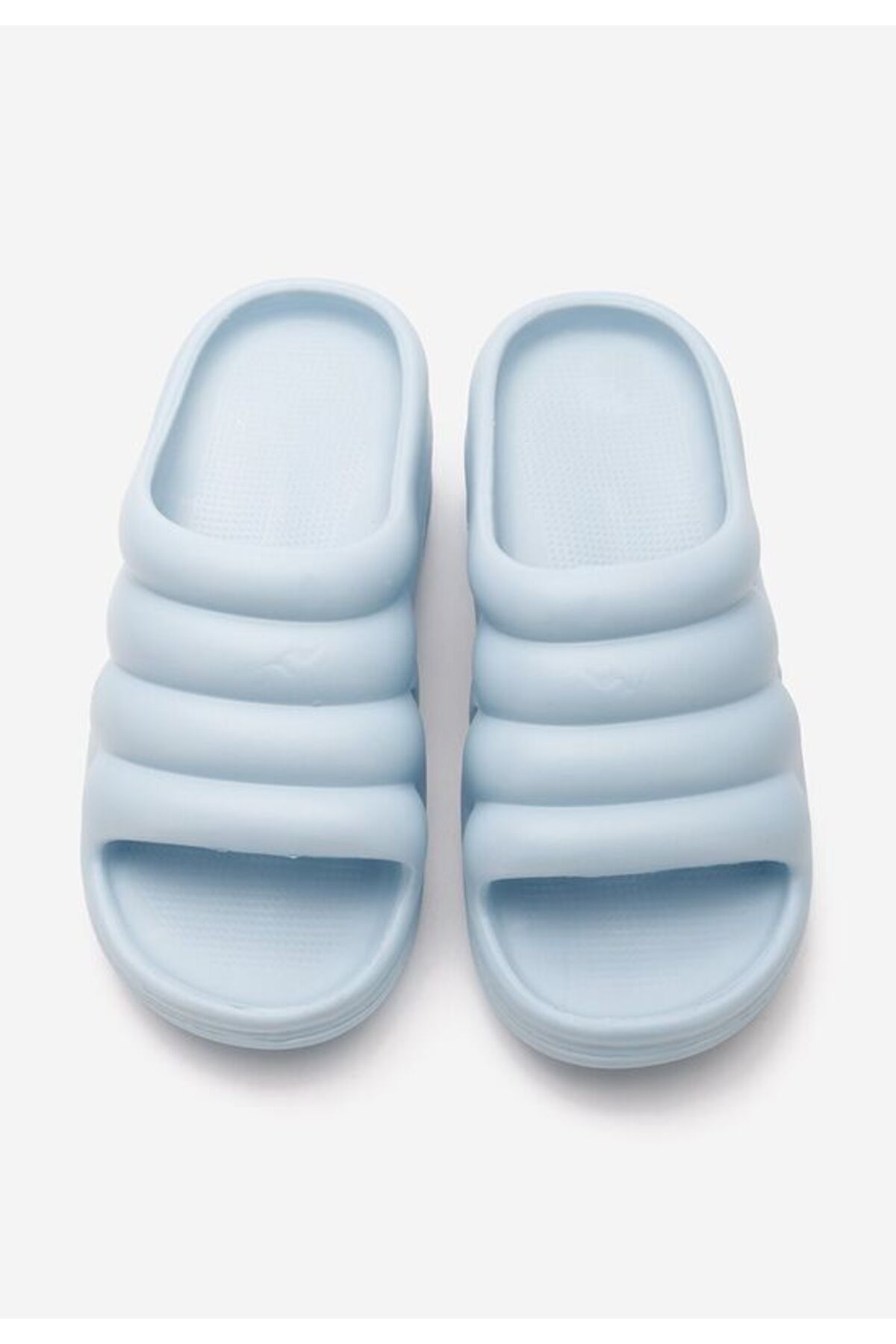 B T Shoes-Etana blue platform slippers 6