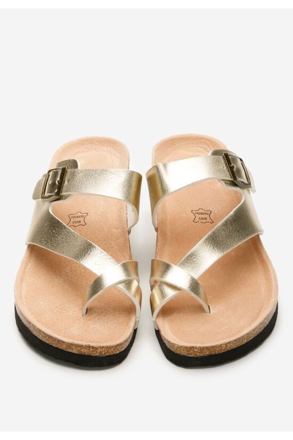 B T Shoes-Papuci cu platforma Wandana V3 aurii 6