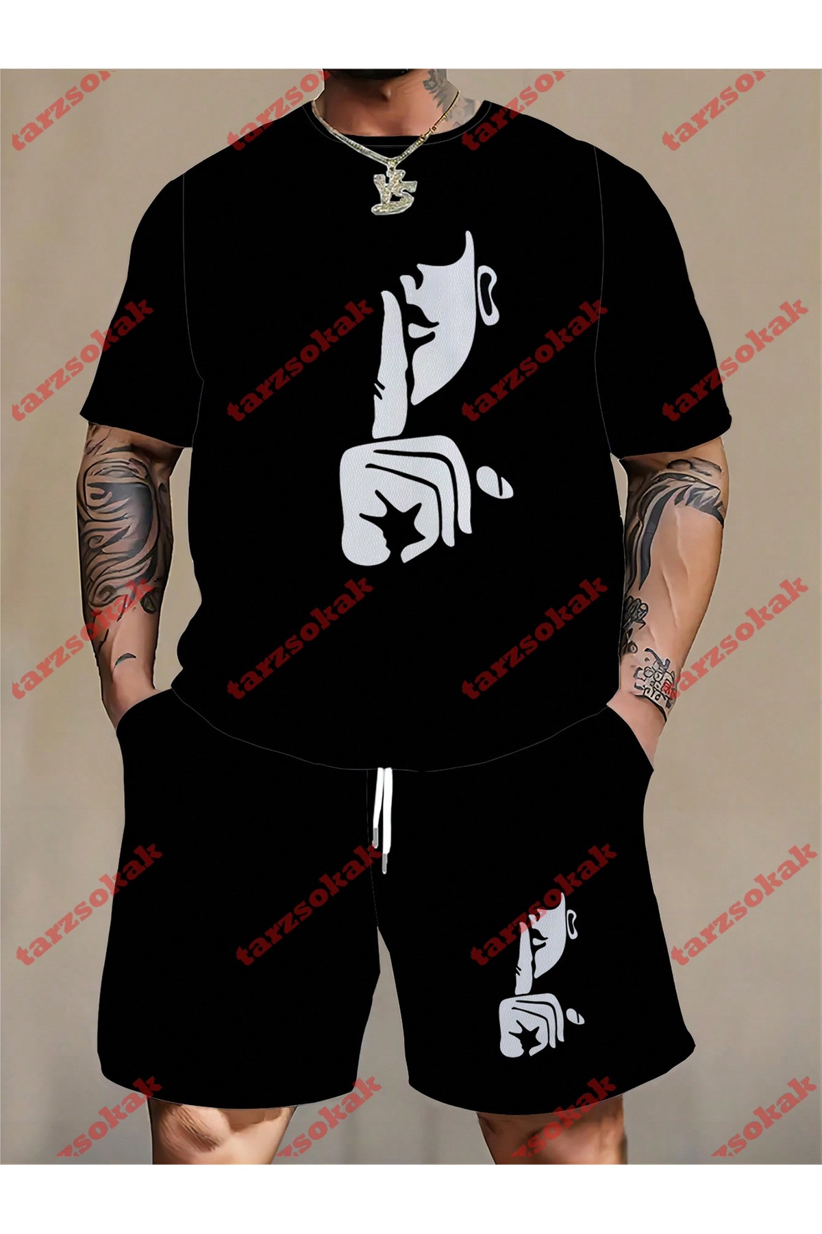 Model 4017 Men's Summer Round Neck Short Sleeve Casual T-Shirt, Summer