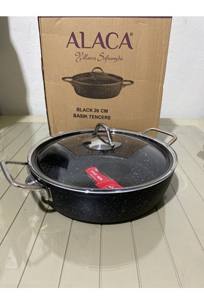 Alaca 26 cm granit basık tencere