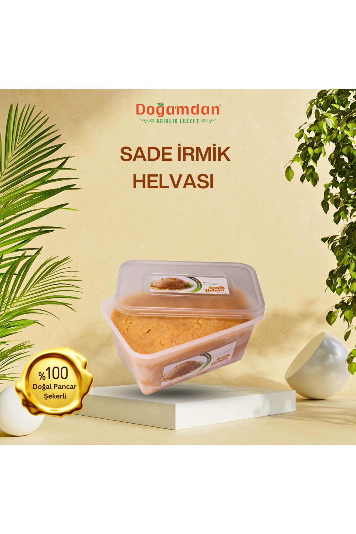 DOĞAMDAN Sade İrmik Helvası 1000 gr