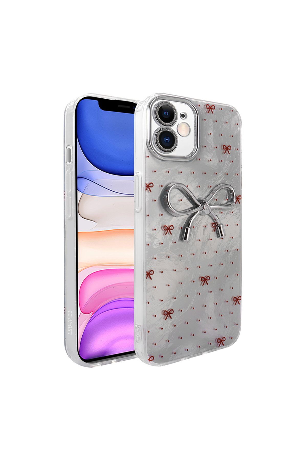 ELSAH iPhone 11 Uyumlu Kılıf Kamera Korumalı Figürlü, Love Silikon Kapak