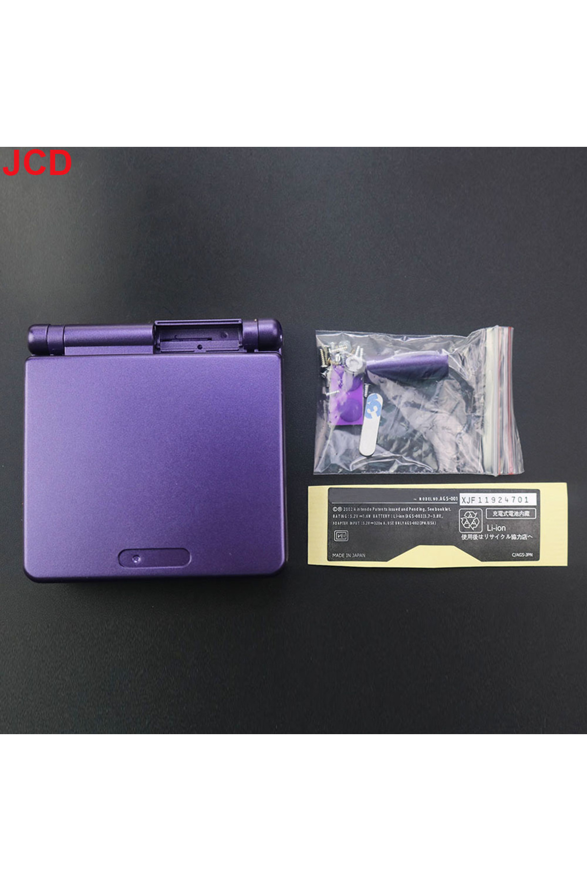 JCD-Purple Full Housing Shell Replacement For Gba Sp Game Console Protection Case Cover With Buttons 1