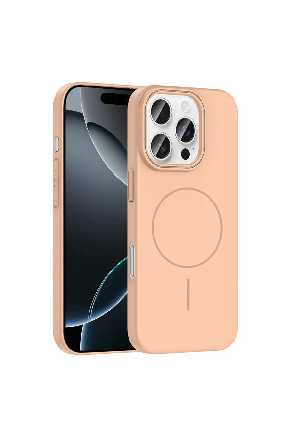 ELSAH iPhone 16 Pro Uyumlu Kılıf Magsafe Şarj Özellikli Lunora Minimal Şıklık, Zarif Kapak
