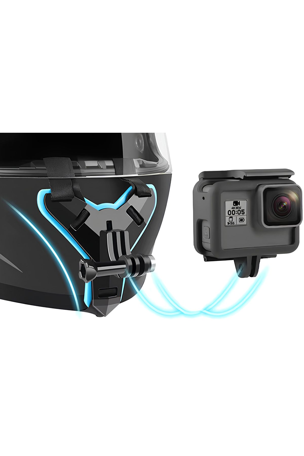 MB MOTO CRUİSİNG Motosiklet Kaskı Tutucu, Aksiyon Kamerası, Kask Montajı