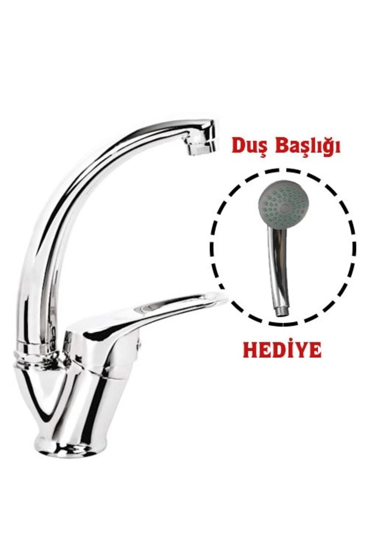 feifei Mix Kuğu Banyo Batarya + Duş Başlığı Hediyeli ( Lisinya )