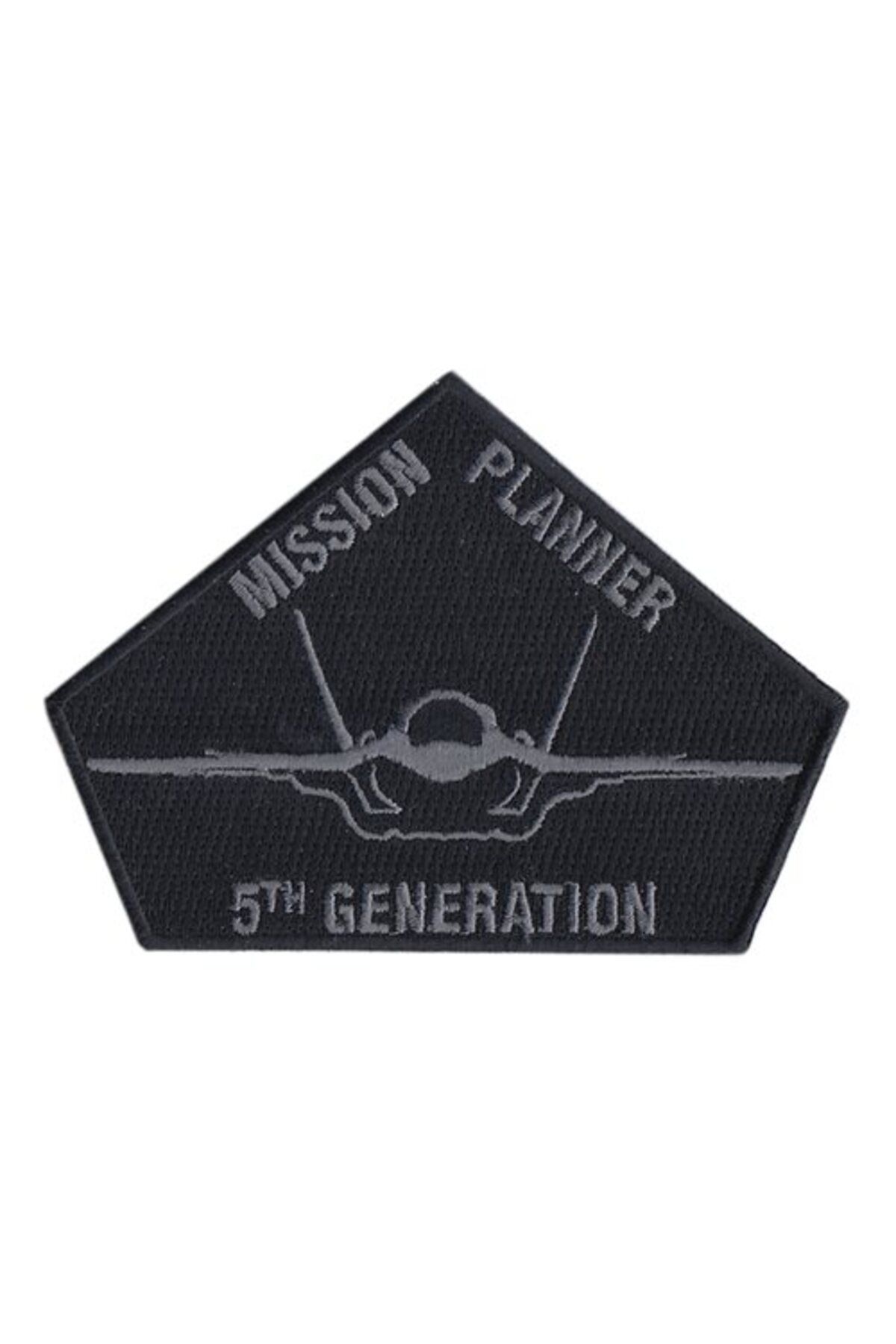OK AKSESUAR Aplike Ütü İle Yapışan Mission Planner Siyah Arma 6 cm