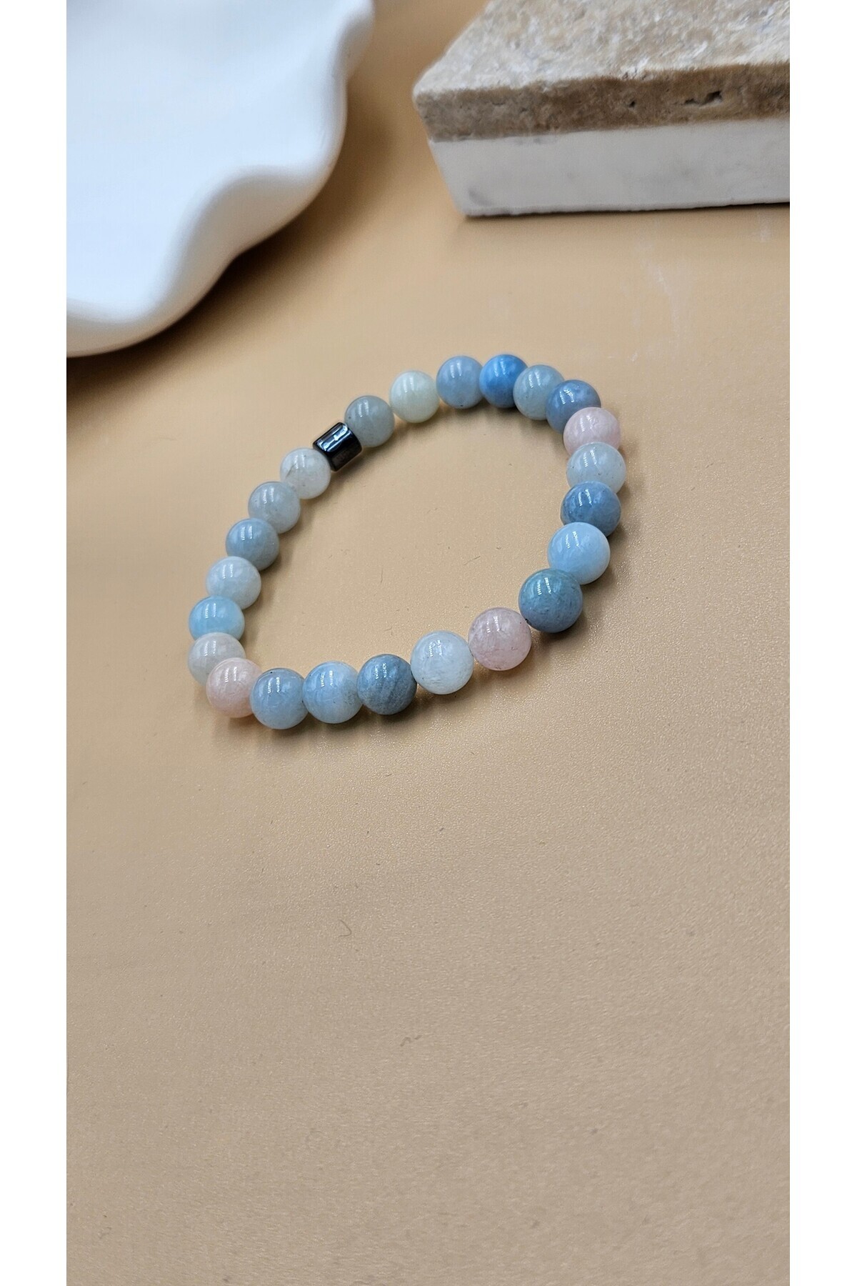 AURA-Women's Bracelet - Morganite Stone 2