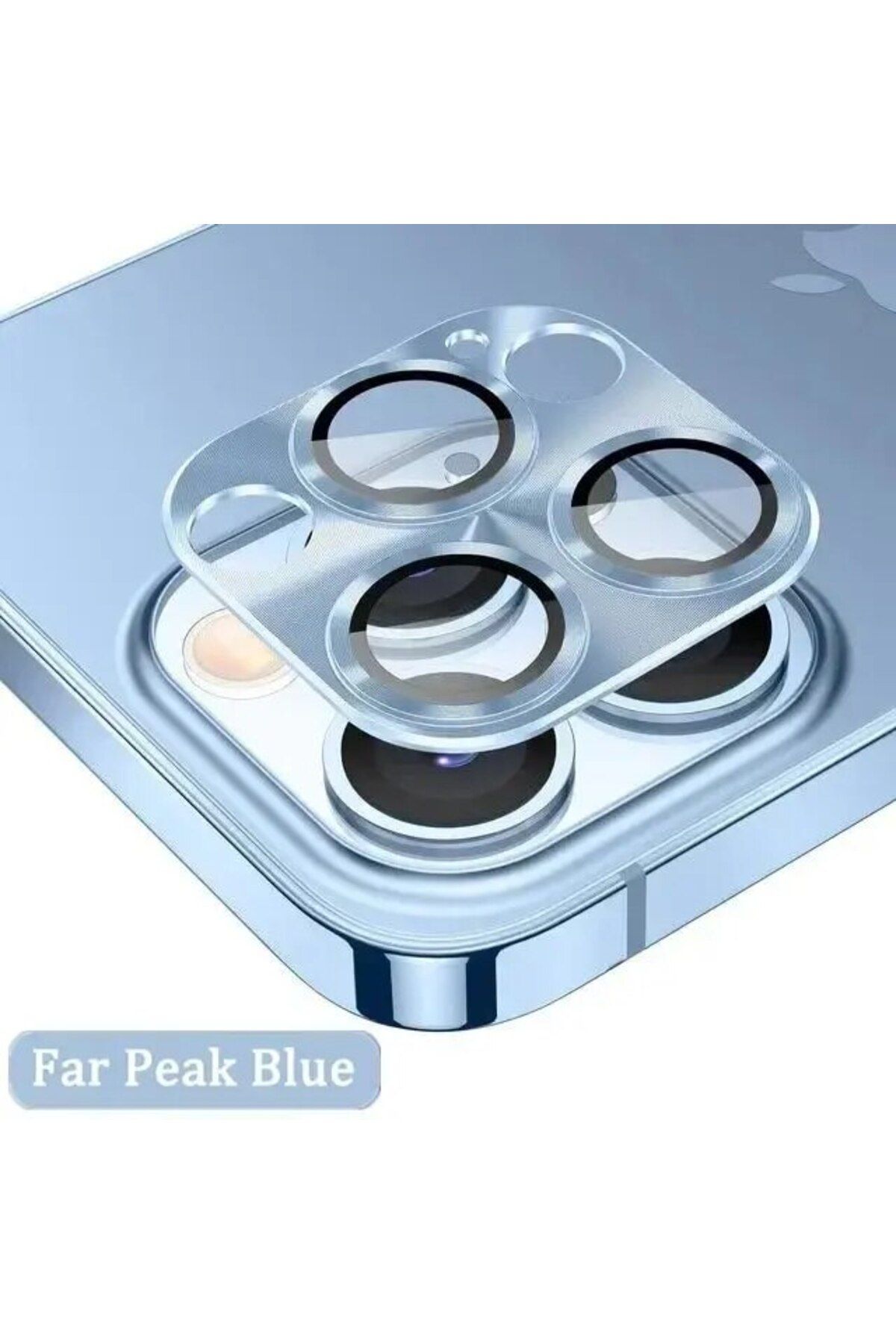 Choice-For iPhone 12ProMax Blue Metal Camera Lens Glass Protector For iPhone 11 12 13 14 15 Pro Max Mini 14 1