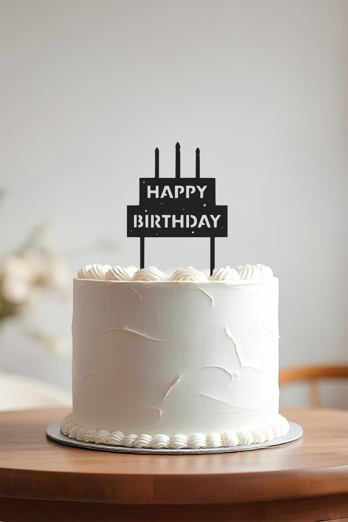 oalpo Happy Birthday Doğum Günü Pastası Kürdanı, Pasta Süsü, Yeniden Kullanılabilir