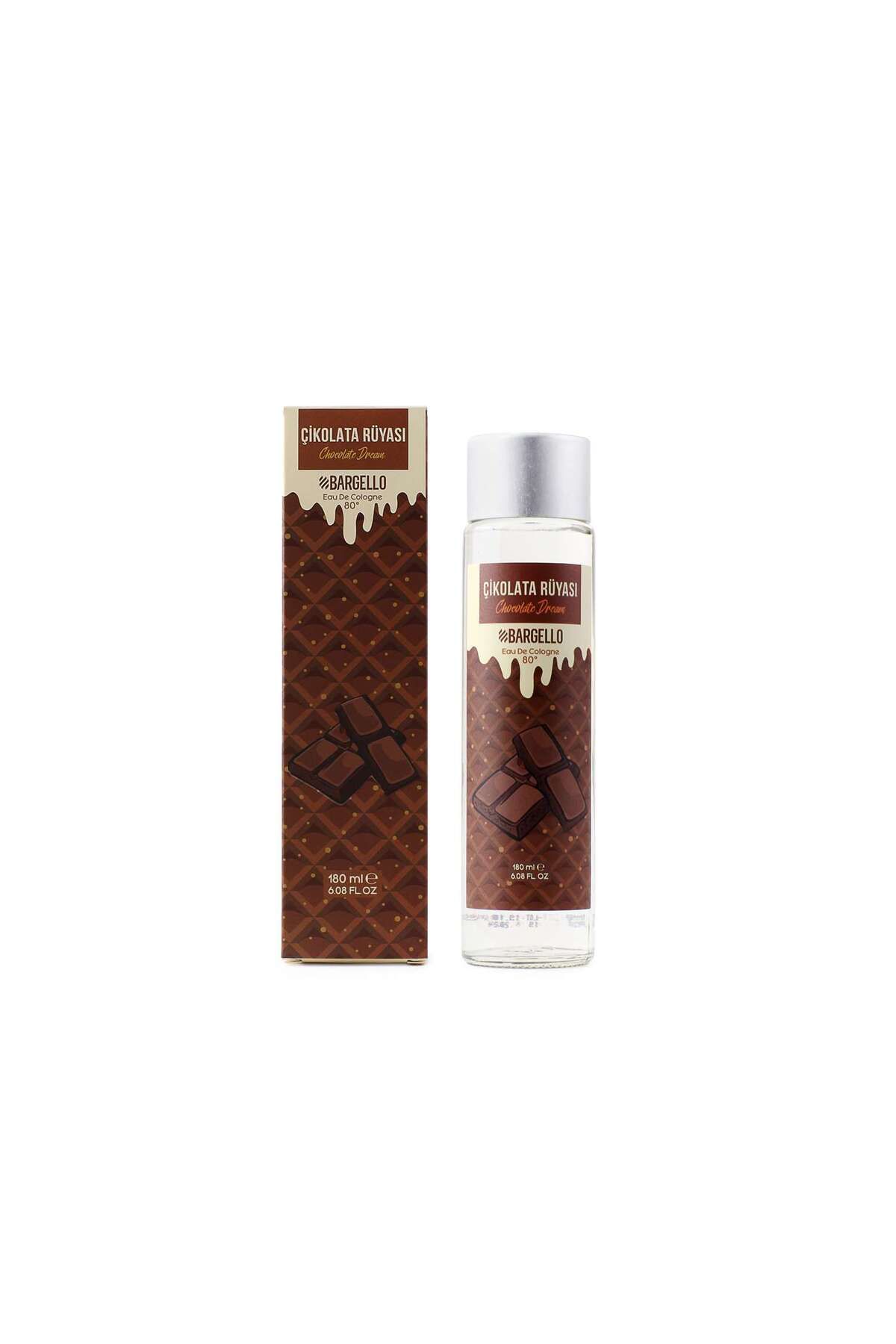 Bargello ÇİKOLATA RÜYASI 180 ml CAM DÖKME KAPAK KOLONYA EDC (Mcd)