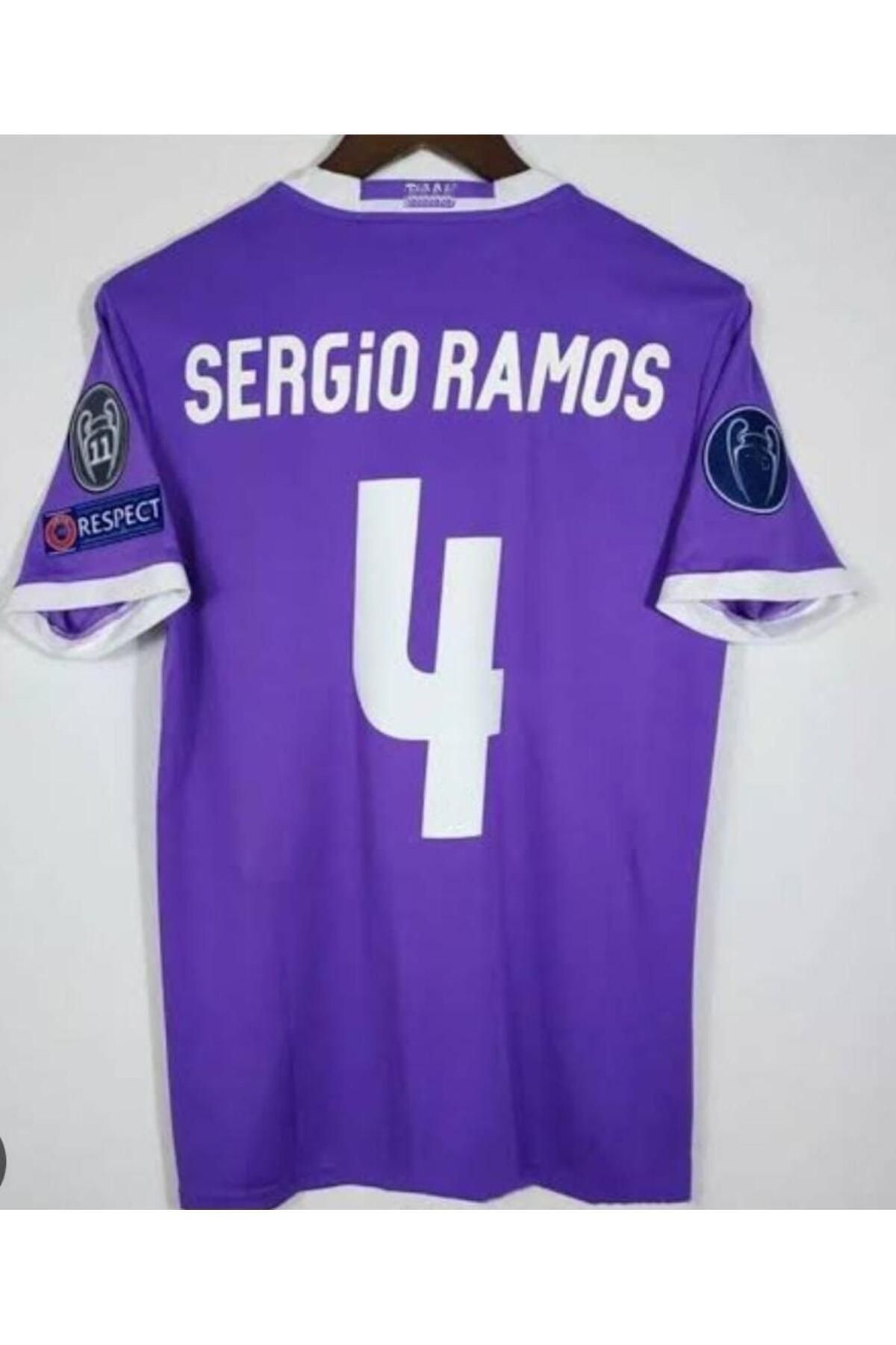 AJAX STAR Madridd 2017 Cardiff Şampiyonlar Ligi Finali Sergio Ramos Forması (KISA-KOL)