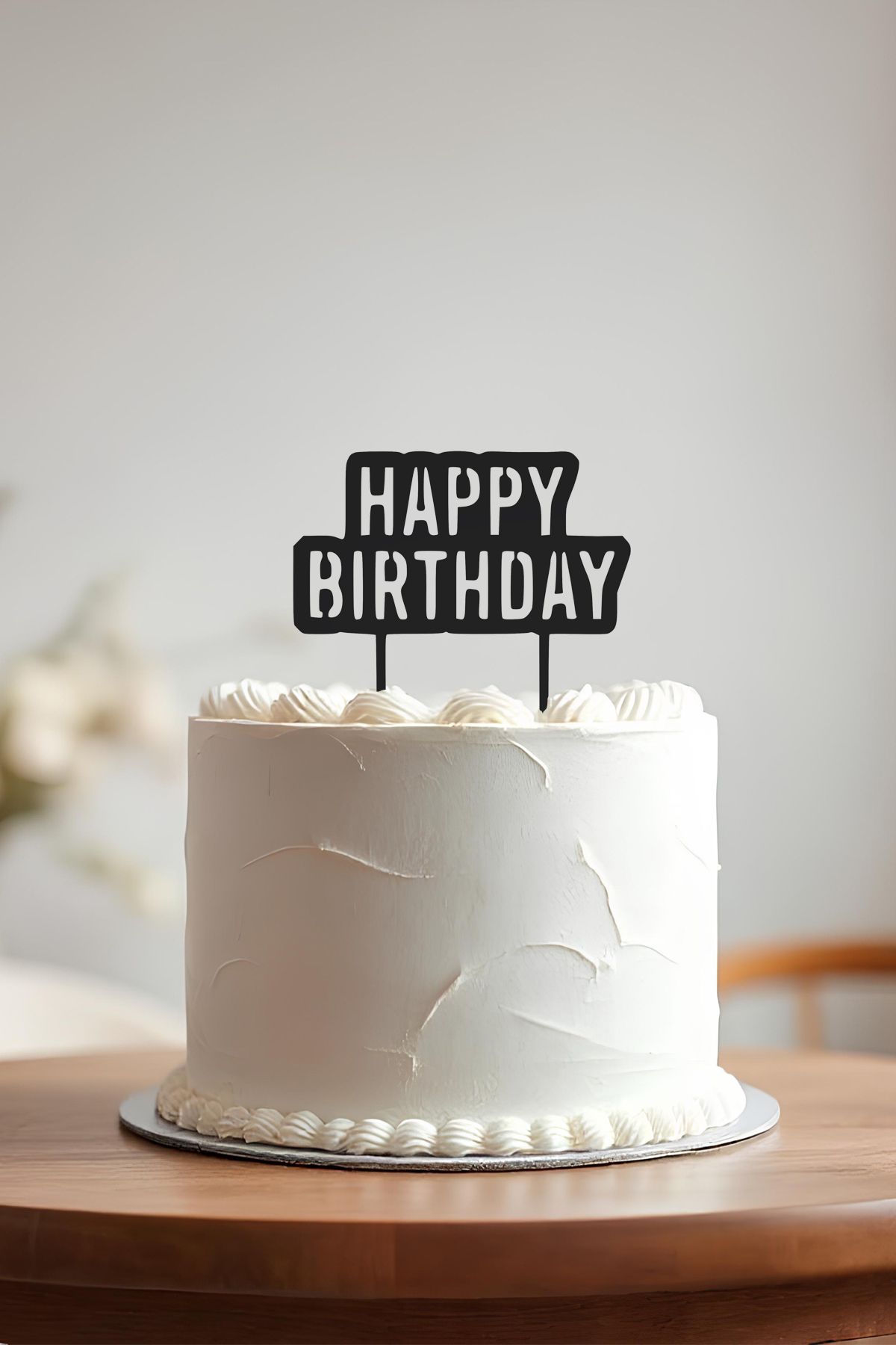 oalpo Happy Birthday Doğum Günü Pastası Kürdanı, Pasta Süsü, Yeniden Kullanılabilir
