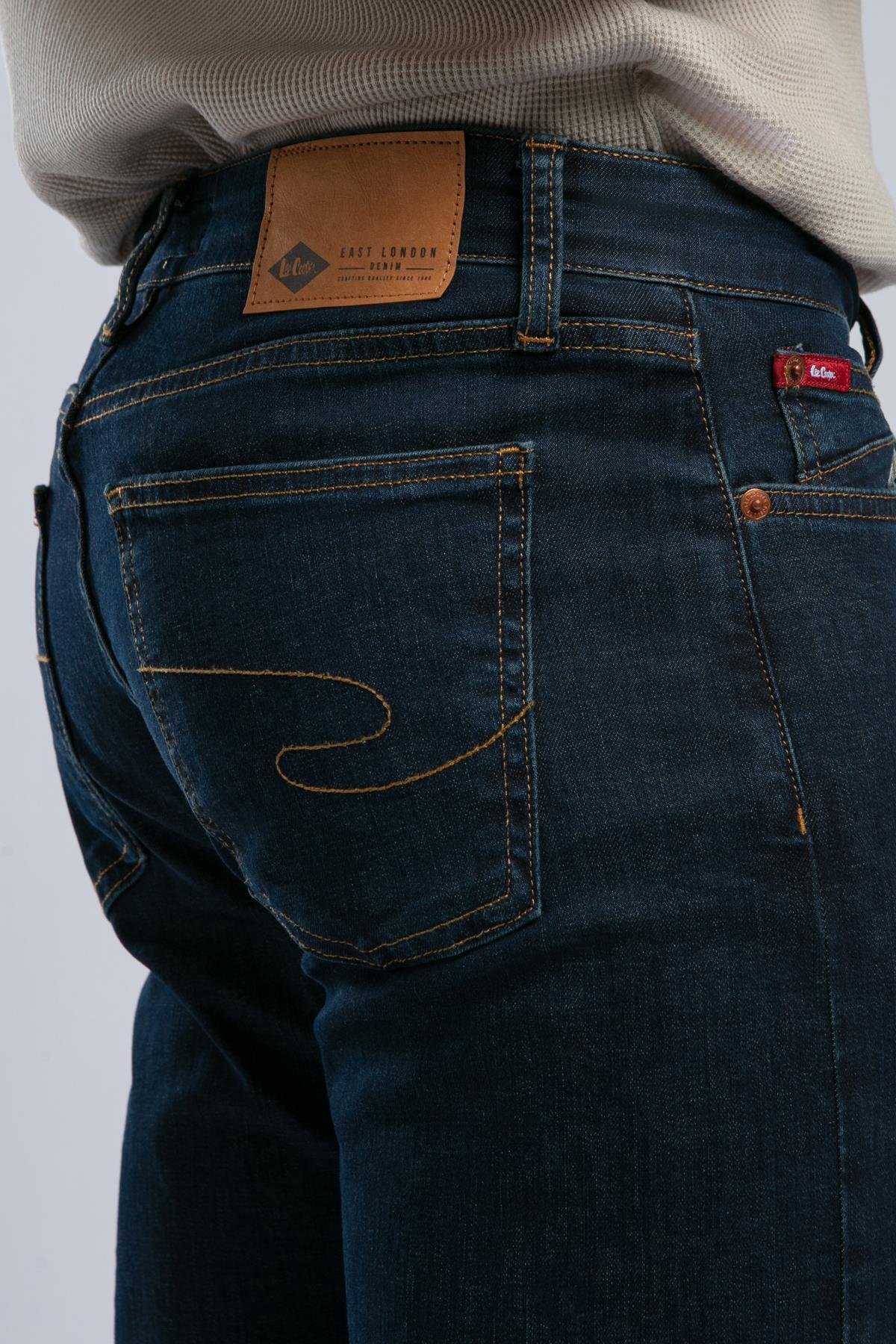 Lee Cooper Harry Erkek Straıght Normal Kesim Normal Bel Düz Paça Jean Pantolon Mavi görsel 4