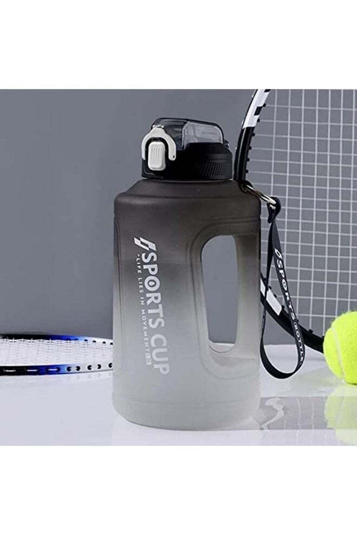 COOYA-Sports Water Bottle with Straw and Time Marker, with Handle for Kids School Outdoor Fitness, 1500ML 4