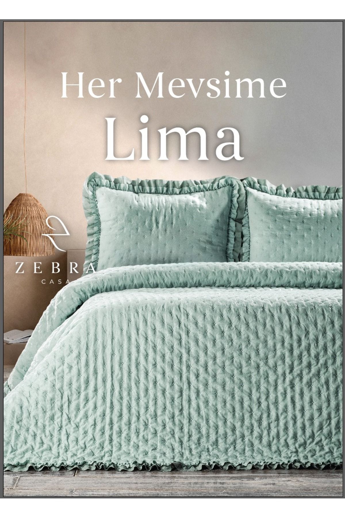 ZEBRA CASA-Πράσινο διπλό κάλυμμα Lima 4