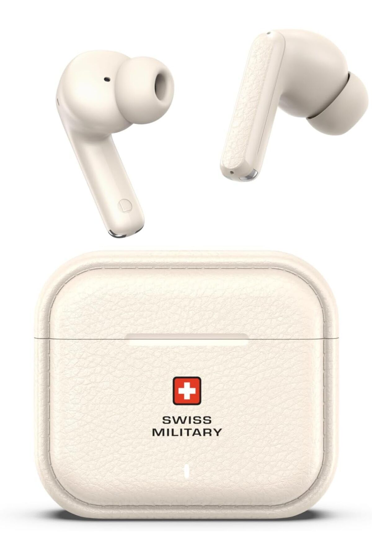 Swiss Military-سماعات أذن Victor RT75 PRO ANC - ENC، وضع الشفافية، LDAC عالي الدقة، تقنية اللمس الذكي، وضع الاستعداد لمدة 180 يومًا - كريمي 1