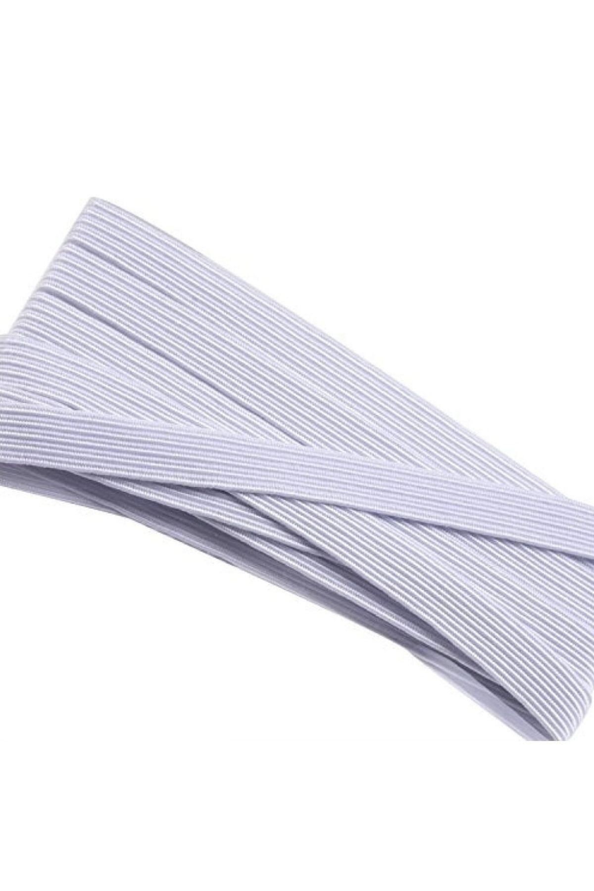 BulutRetail Lastik En 3 cm 10 Metre Beyaz