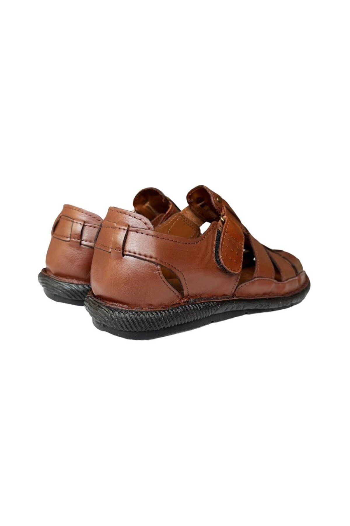Liger-Sandale pentru bărbați din piele naturală - Sandale cu velcro 6