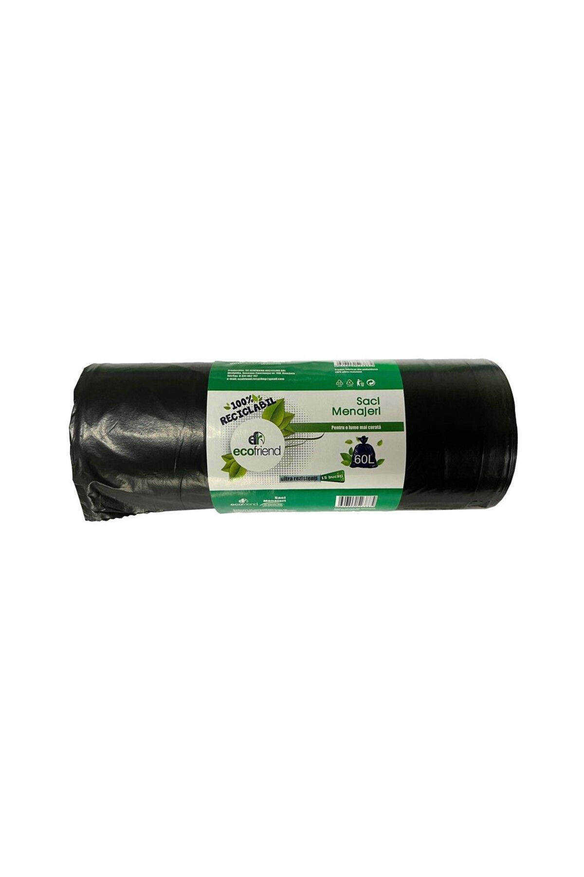 OEM Saci De Gunoi 60 L (60 X 80) 24 Microni 15 Buc/rolă Ldpe - One Size