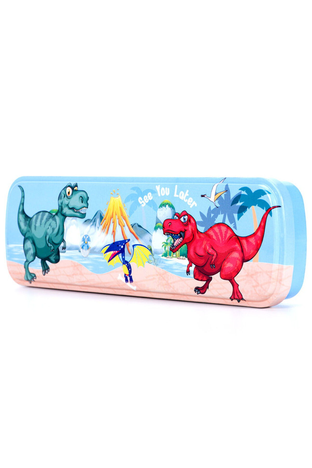 Eazy Kids-Pencil Box - Dino Red 3