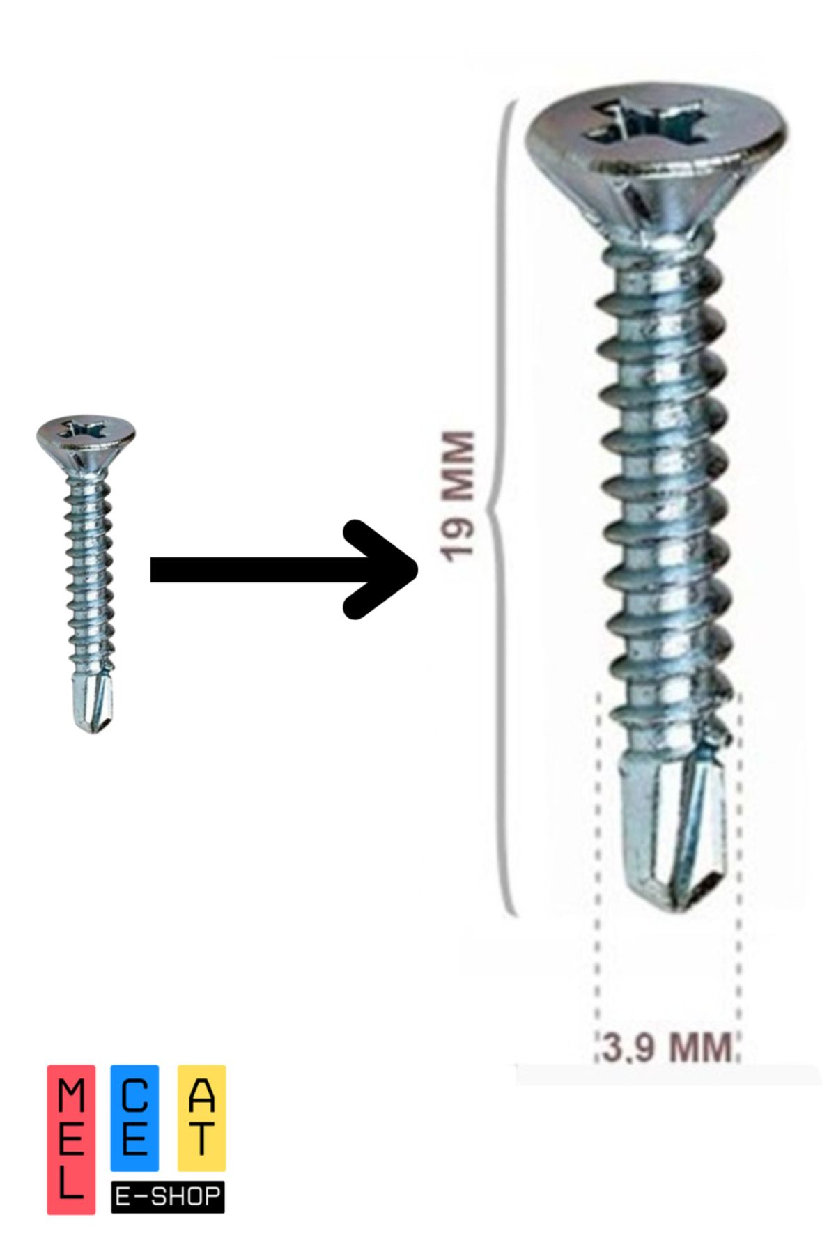 Melceat-Fly Screen Mounting Set - Snap, Handle, Hinge and Screw Kit 5