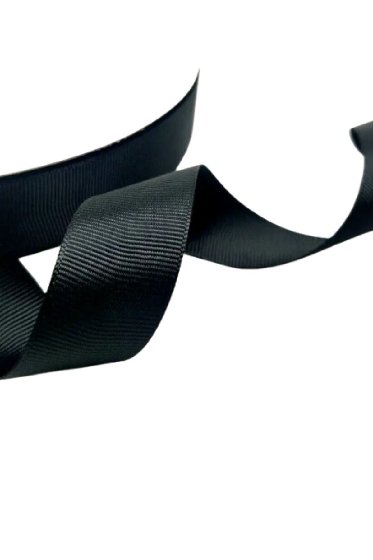 blueb Grogren Kurdele 1 cm 10 Metre Siyah