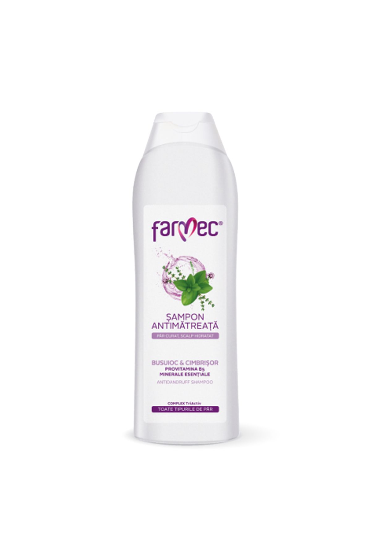 Farmec Sampon Antimatreata Cu Busuioc Si Extract De Cimbru 400 Ml Femeie - One Size