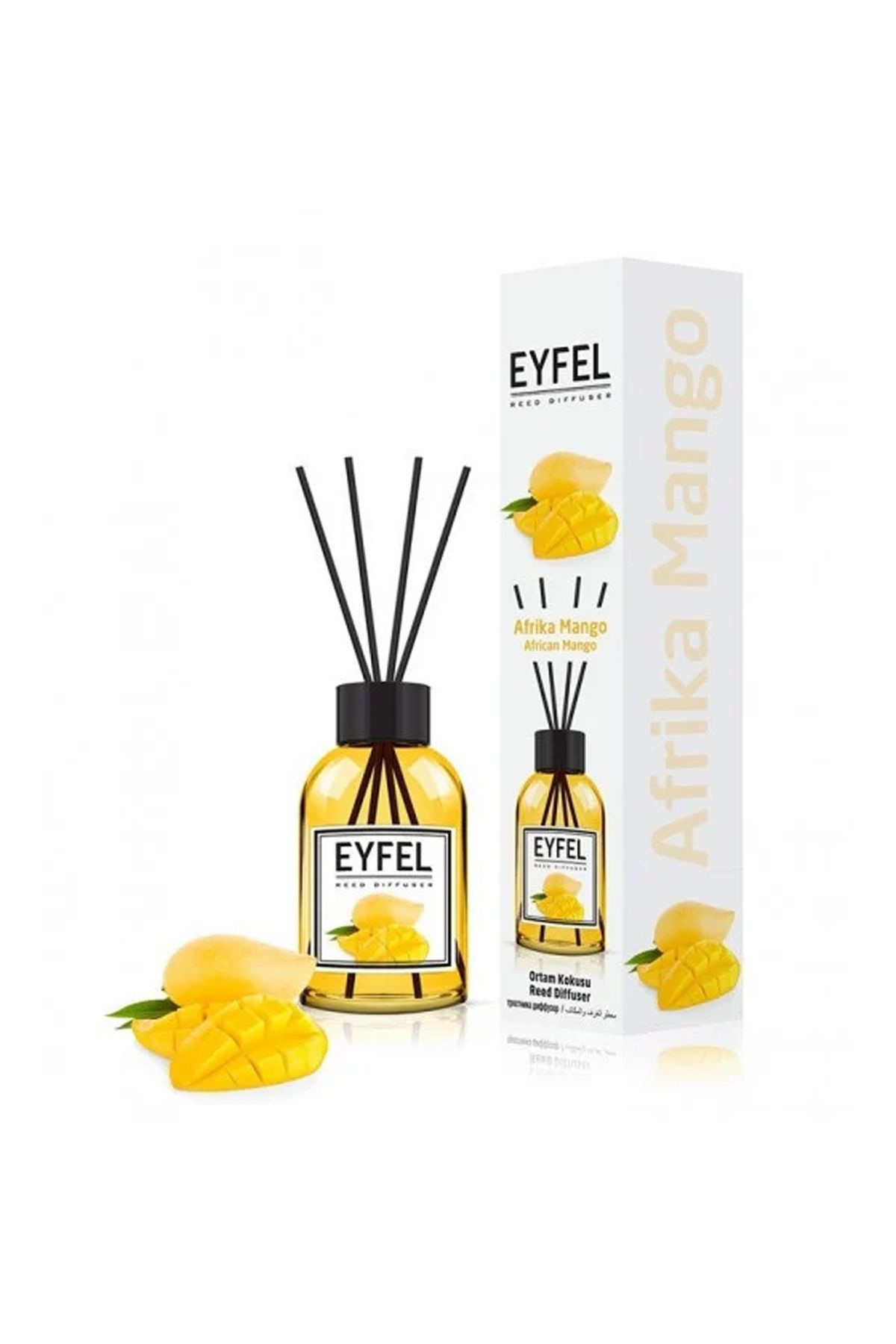 Eyfel Odorizant De Cameră African Mango Cu Batoane, 120ml - One Size