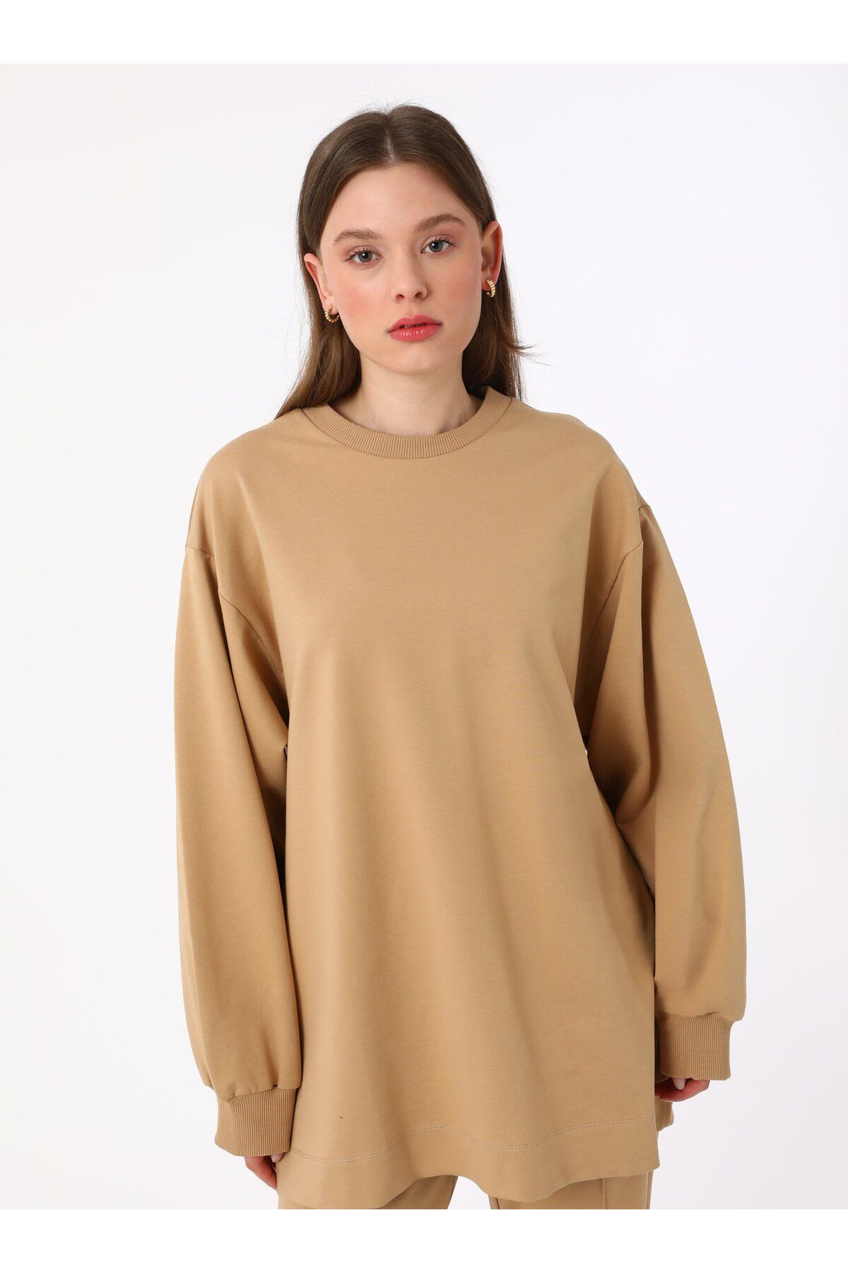 Benin-Relaxed Fit Tracksuit - Beige - Benin 3