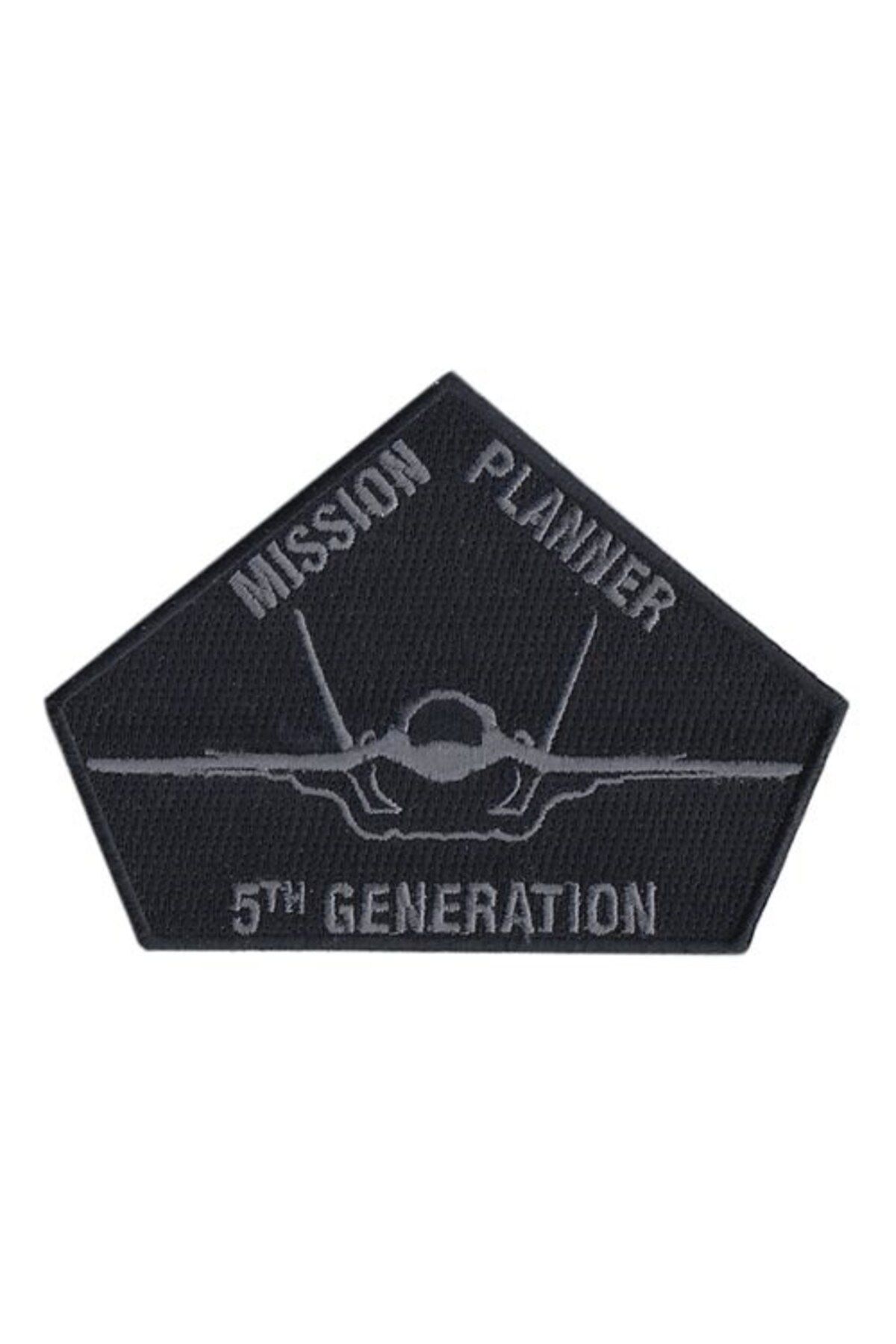 blueb Aplike Ütü İle Yapışan Mission Planner Siyah Arma 6 cm