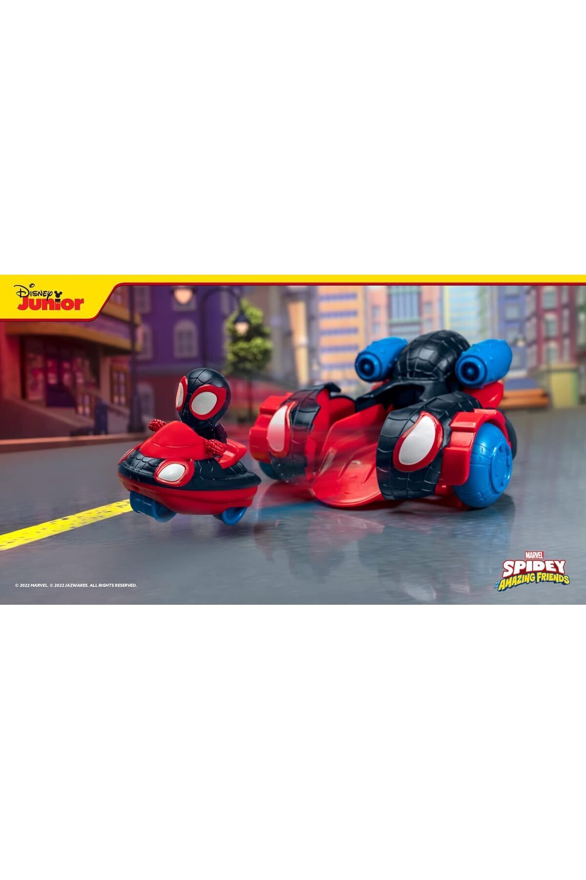 Marvel-Spidey and His Amazing Friends - Feature Vehicule Miles Morales 2 in 1 4