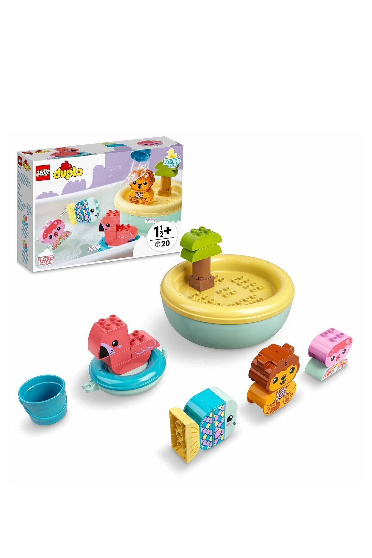 LEGO-Duplo My First Bath Time Fun Floating Animal Island 10966 Building Toy 20 Pieces 3