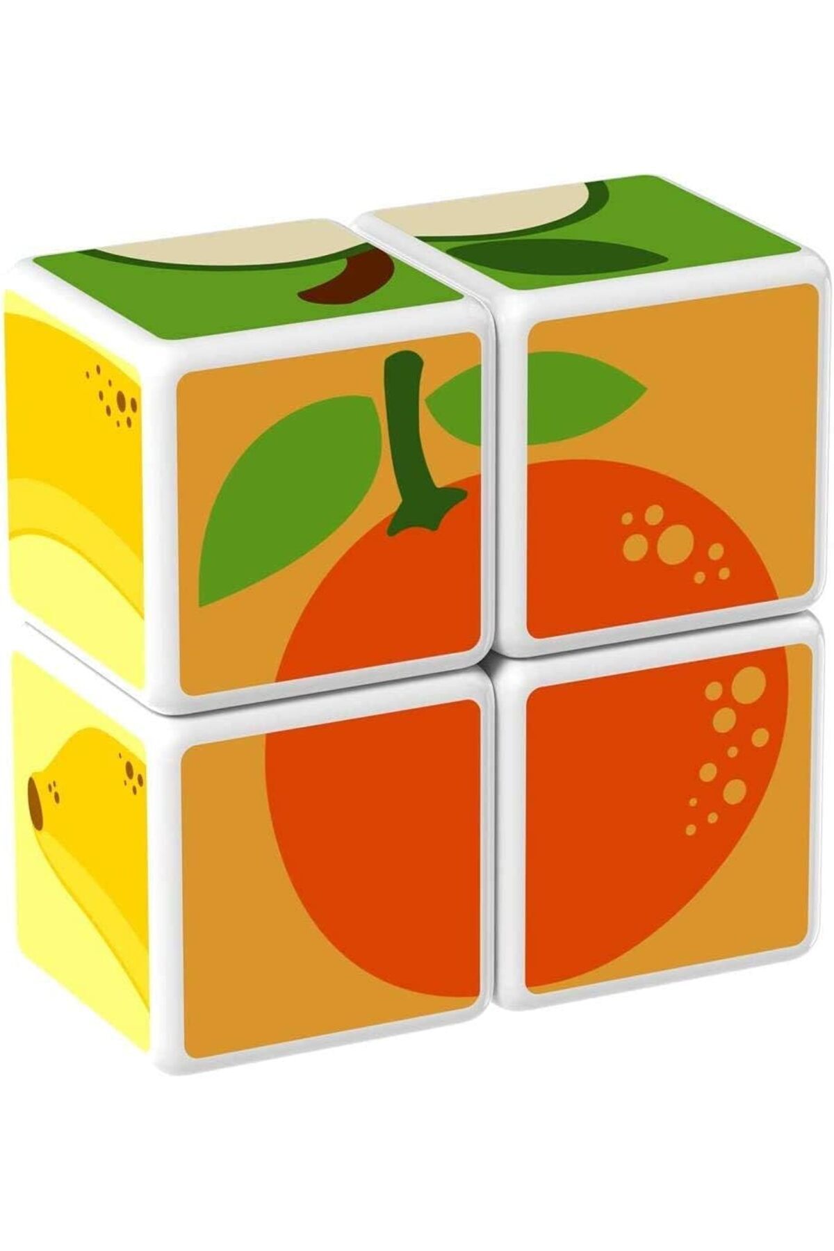 مجموعه ساختنی میوههای چاپشده مجیکوب + کارتهای ایده | اسباببازیهای آموزشی STEM مغناطیسی، ساخت سوئیس ۱